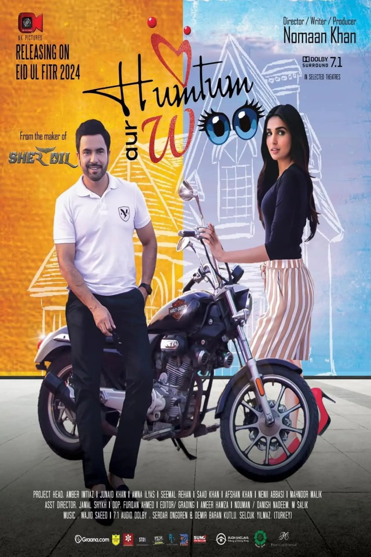 Movie poster "Hum Tum aur Woo"