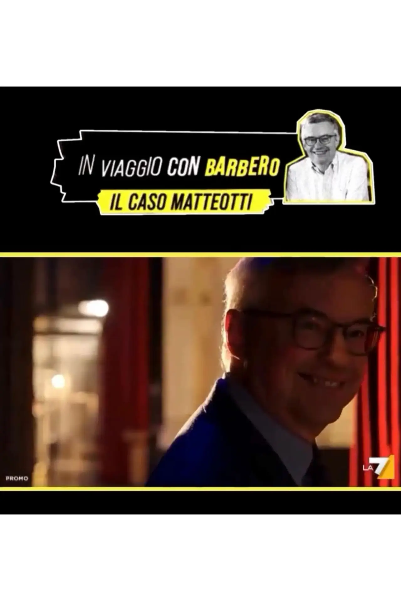 Movie poster "Speciale In viaggio con Barbero - Il caso Matteotti"