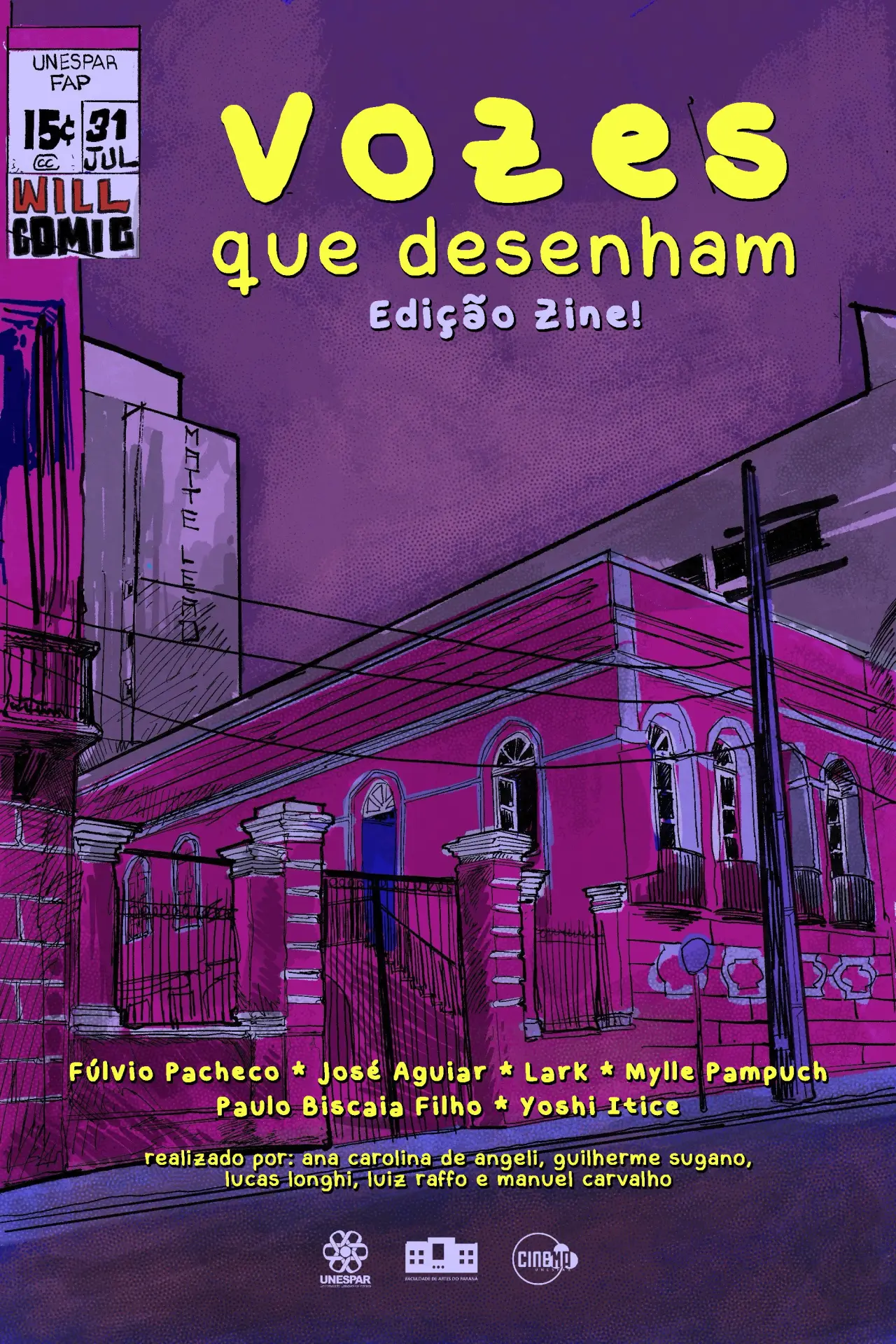 Movie poster "Vozes que Desenham: Edição Zine!"