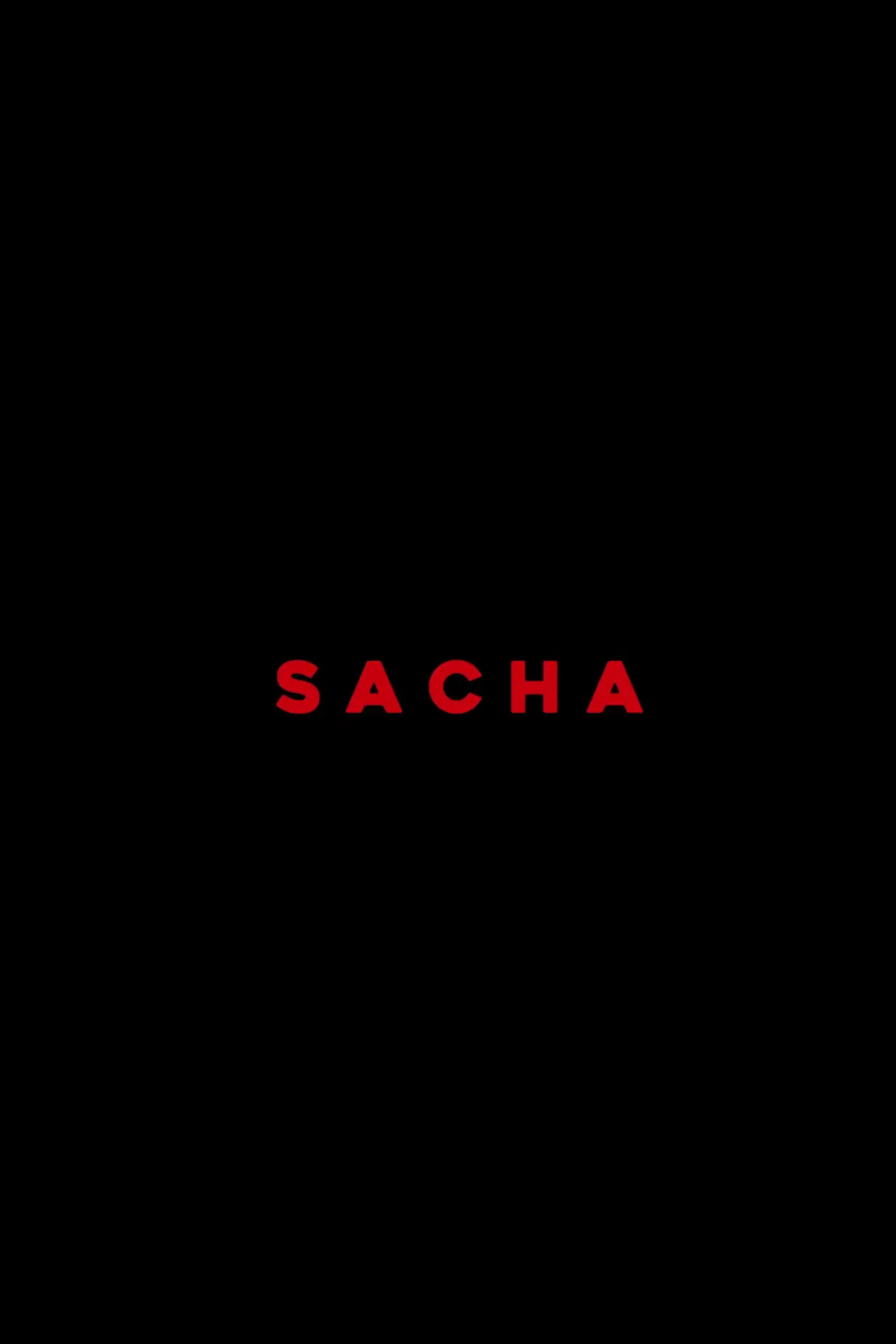 Movie poster "Sacha"