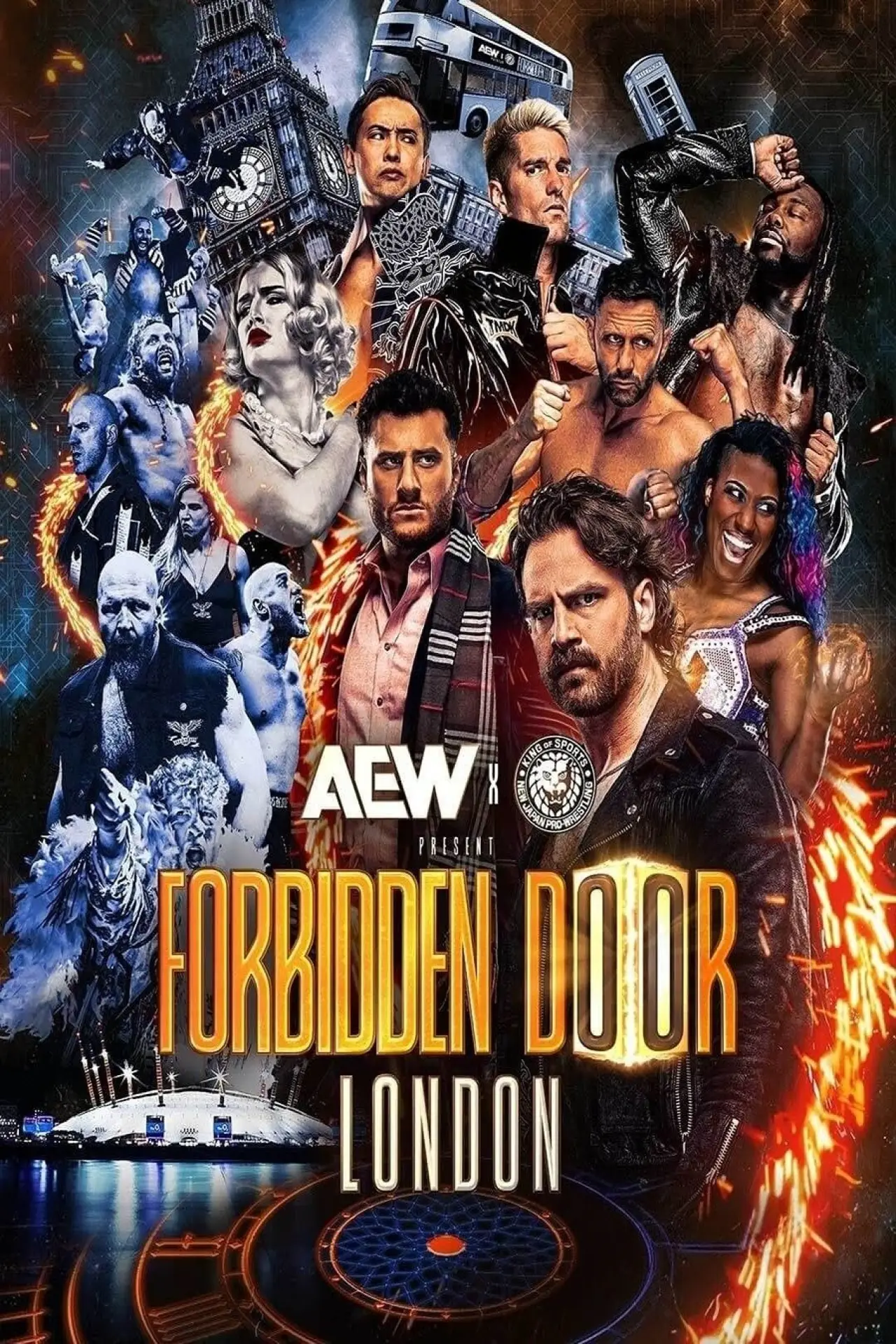 Movie poster "AEW x NJPW: Forbidden Door 2025"