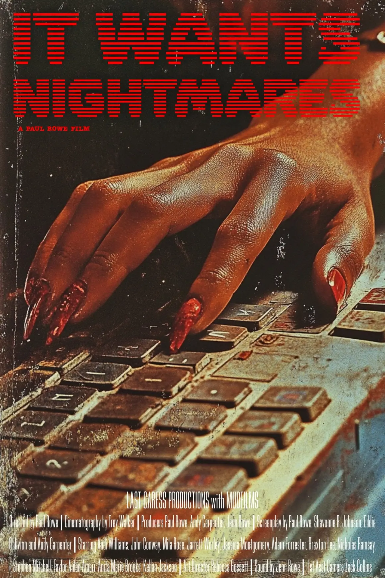 Movie poster "It Wants Nightmares"