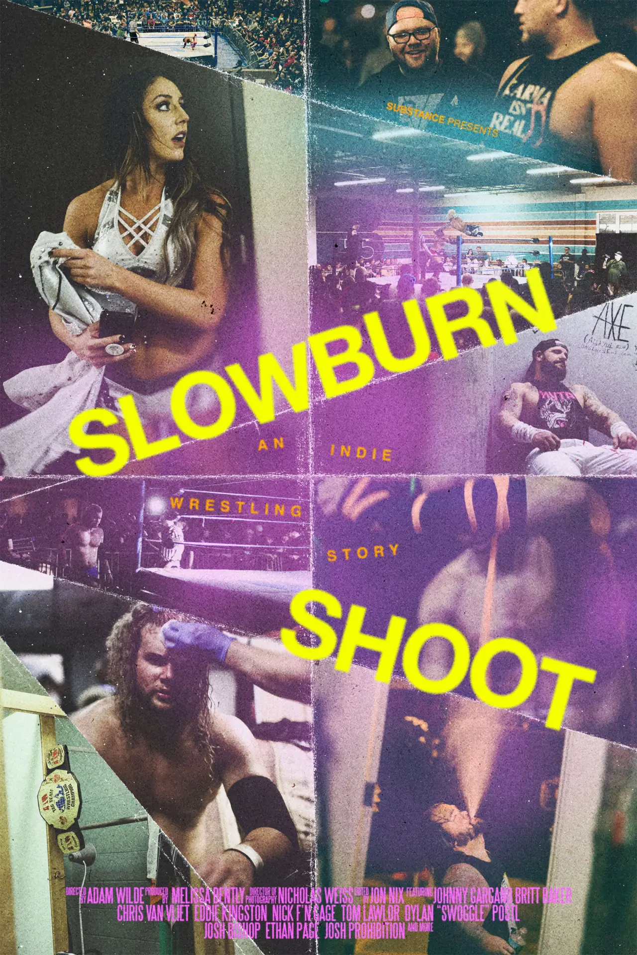 Movie poster "Slowburn Shoot: An Indie Wrestling Story"