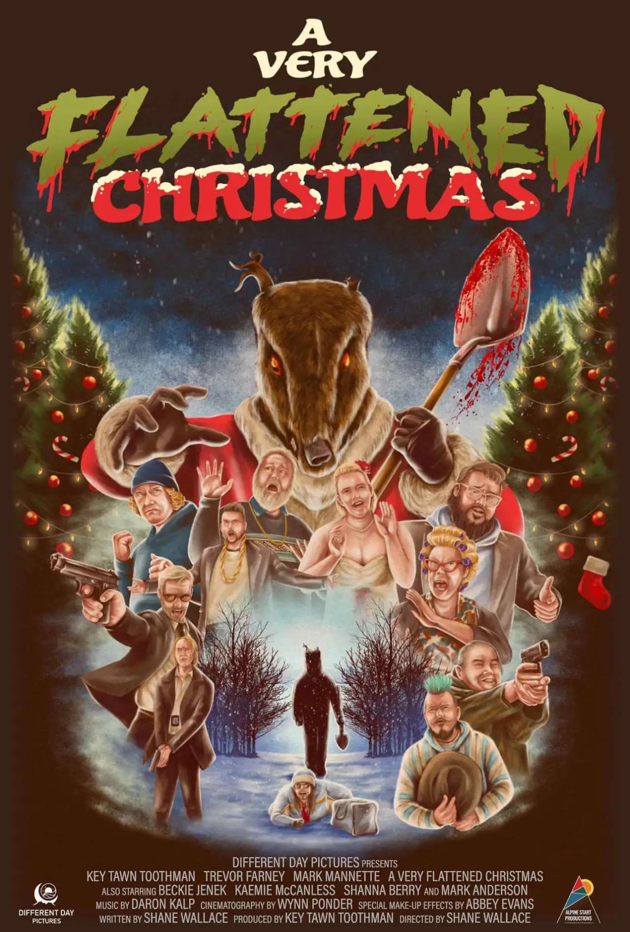 Movie poster "A Very Flattened Christmas"