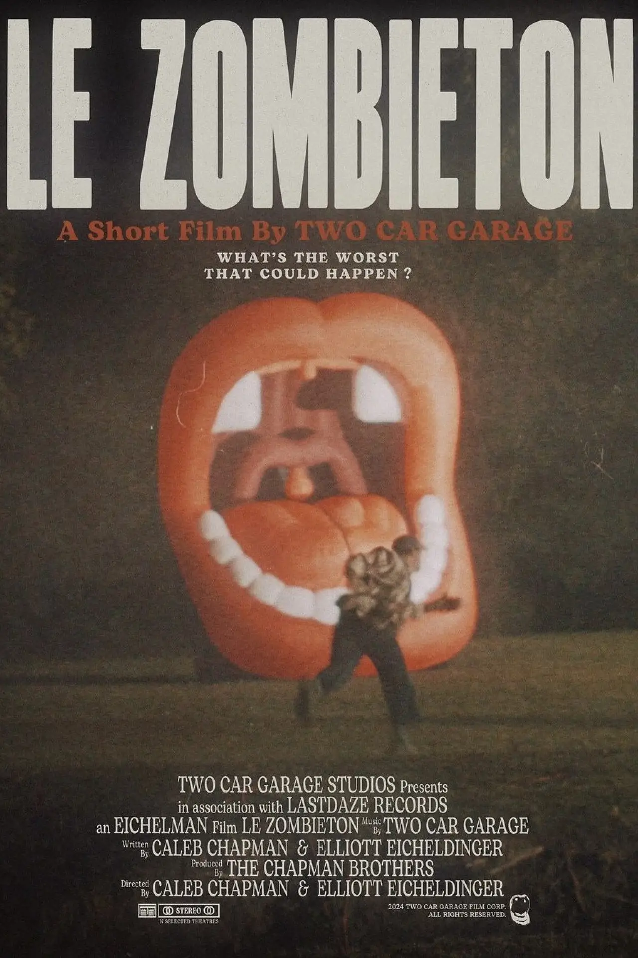 Movie poster "LE ZOMBIETON"