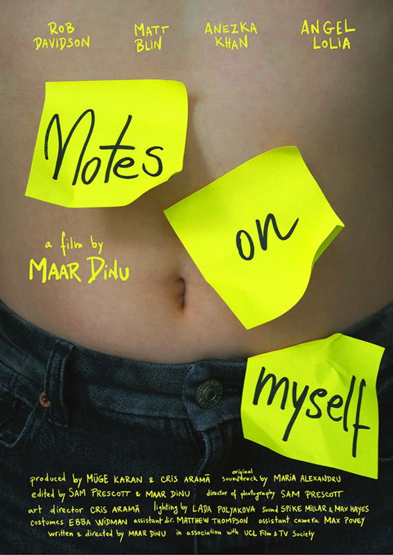 Movie poster "Notes on Myself"