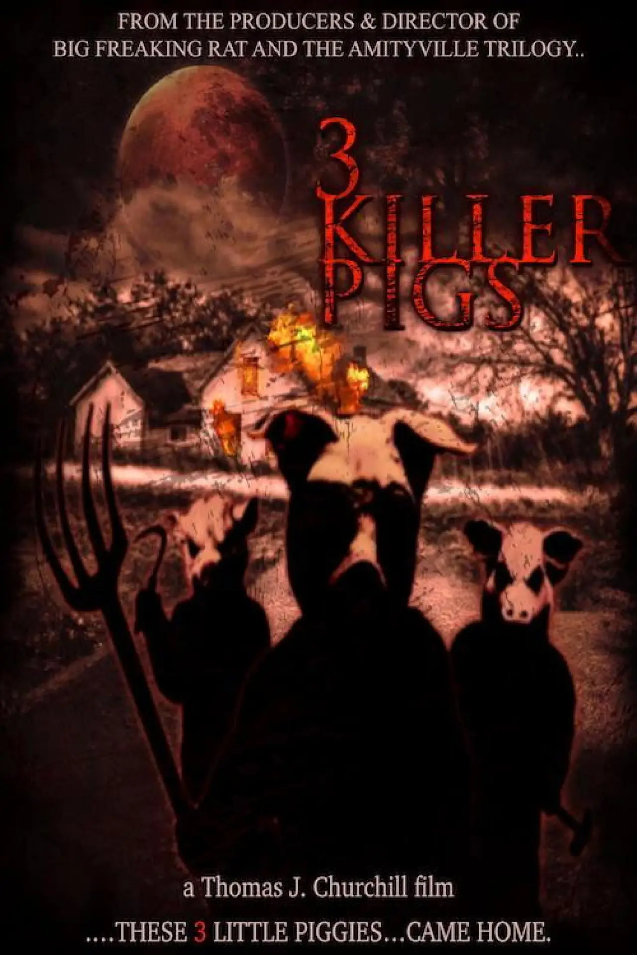Movie poster "The 3 Killer Pigs"