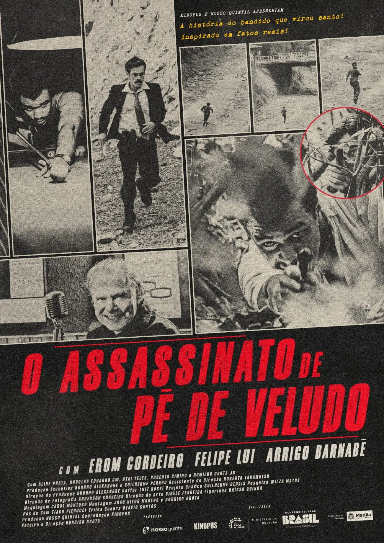 Movie poster "O Assassinato de Pé de Veludo"