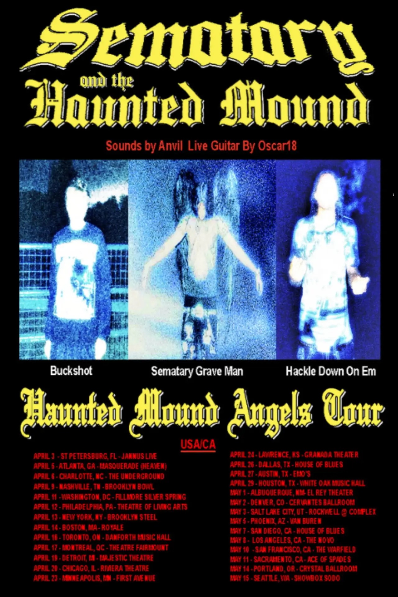 Movie poster "Haunted Mound Angels Tour Part 1 USA"