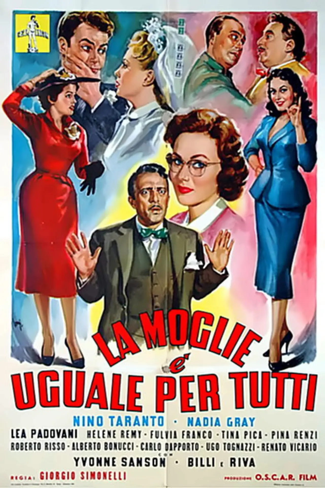 Movie poster "La moglie è uguale per tutti"