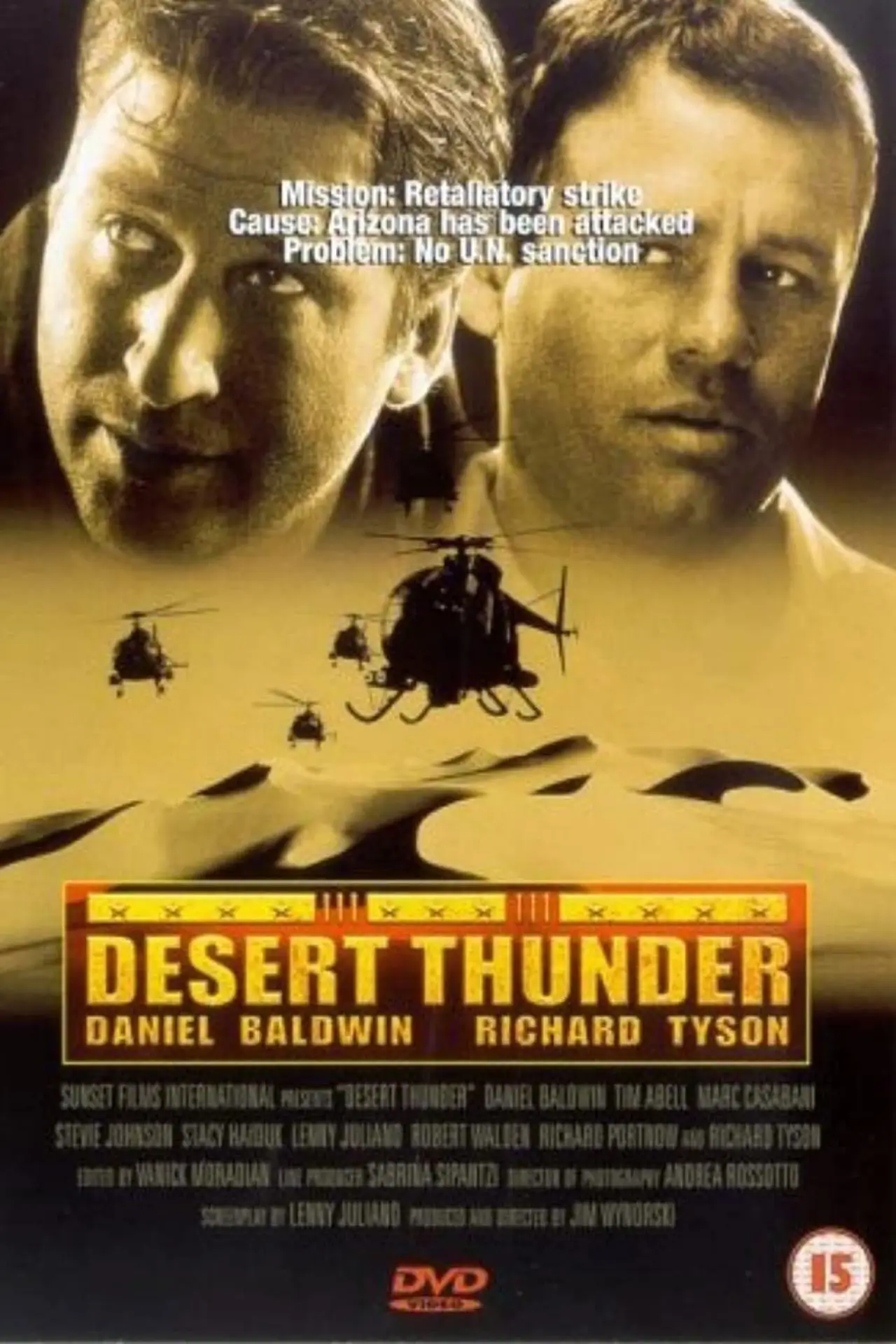 Movie poster "Desert Thunder"