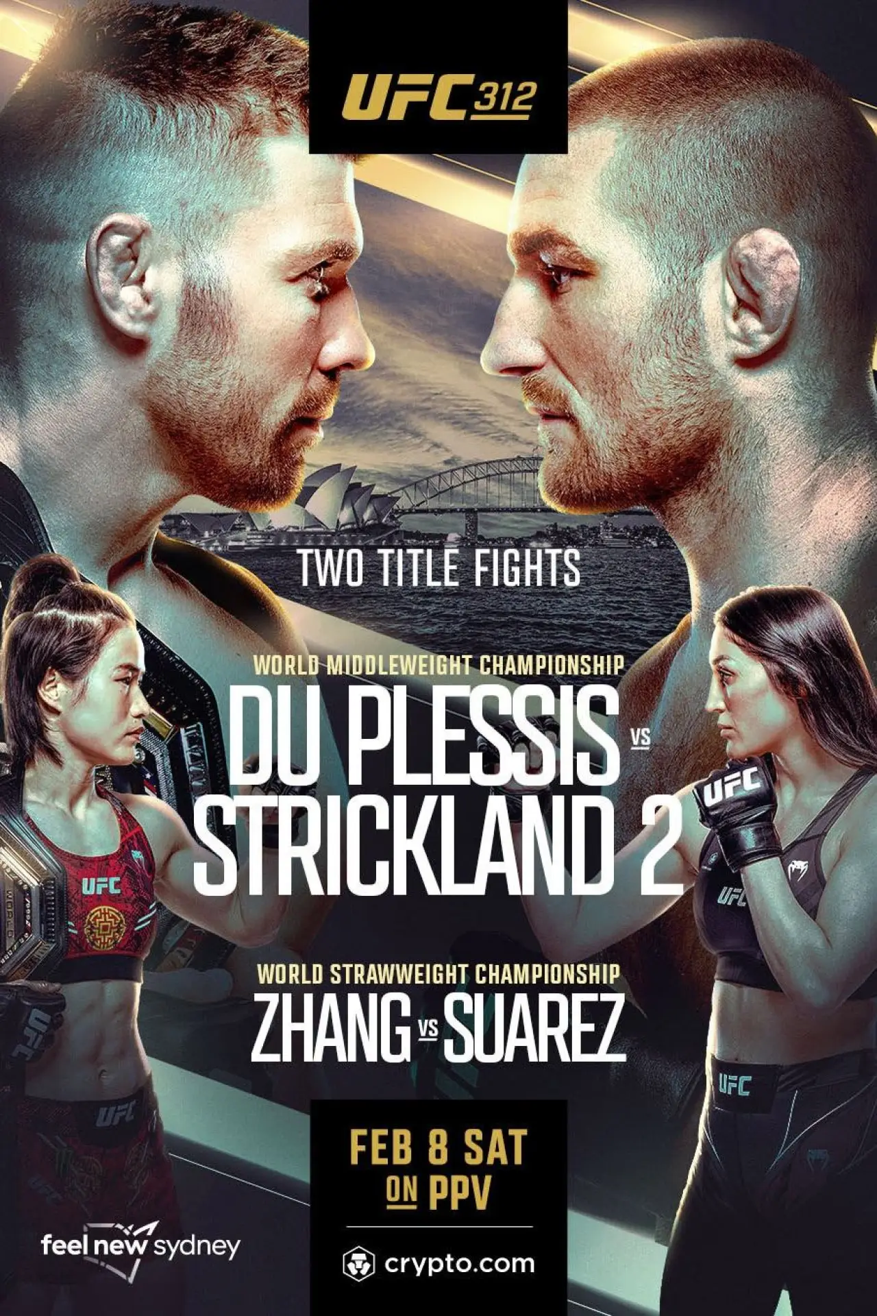 Movie poster "UFC 312: Du Plessis vs. Strickland 2"