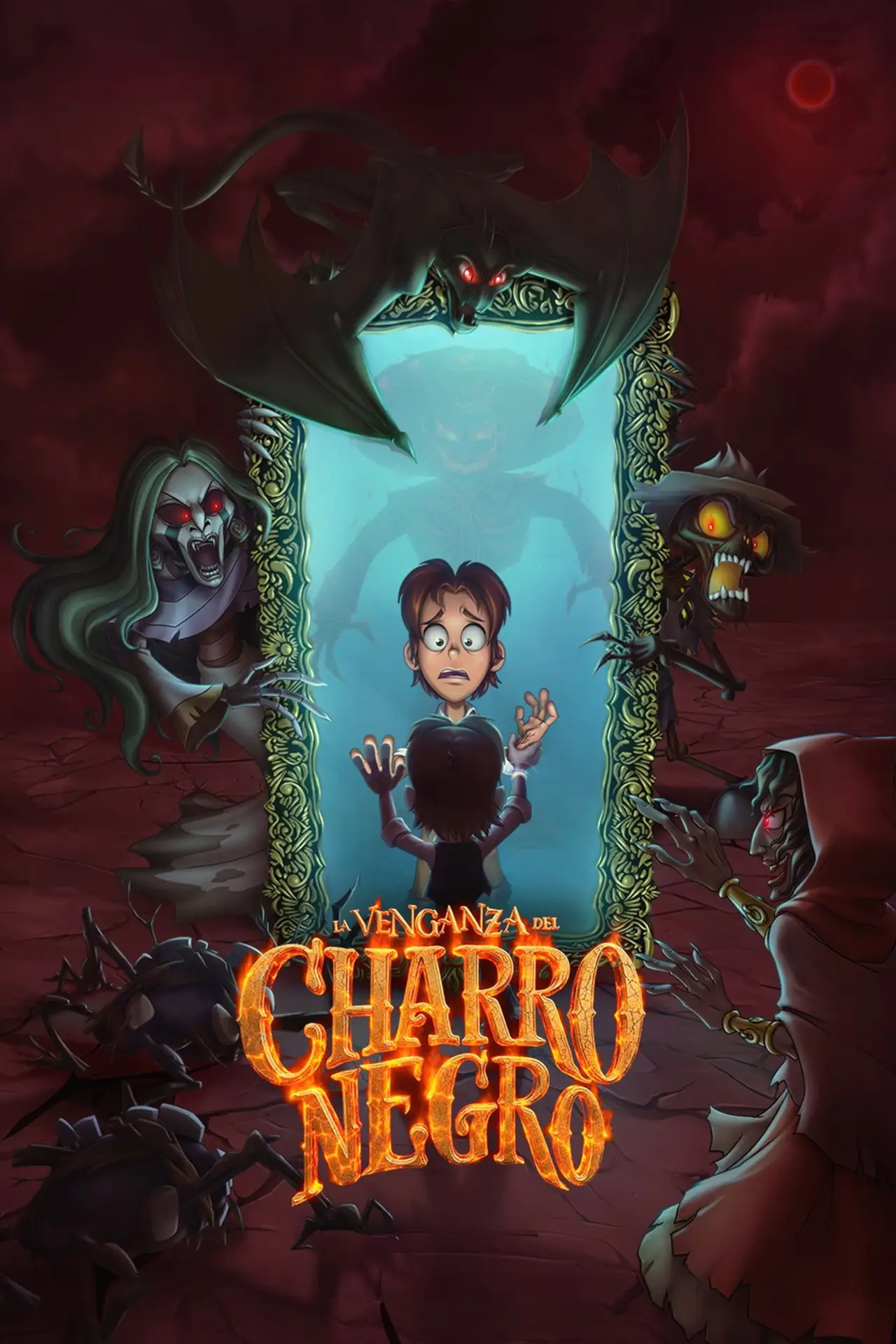 Movie poster "La Venganza del Charro Negro"