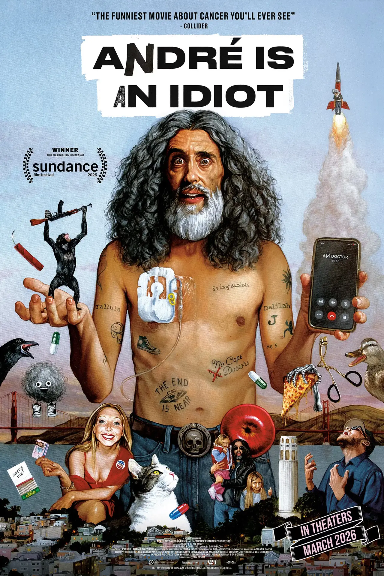 Movie poster "André Is an Idiot"