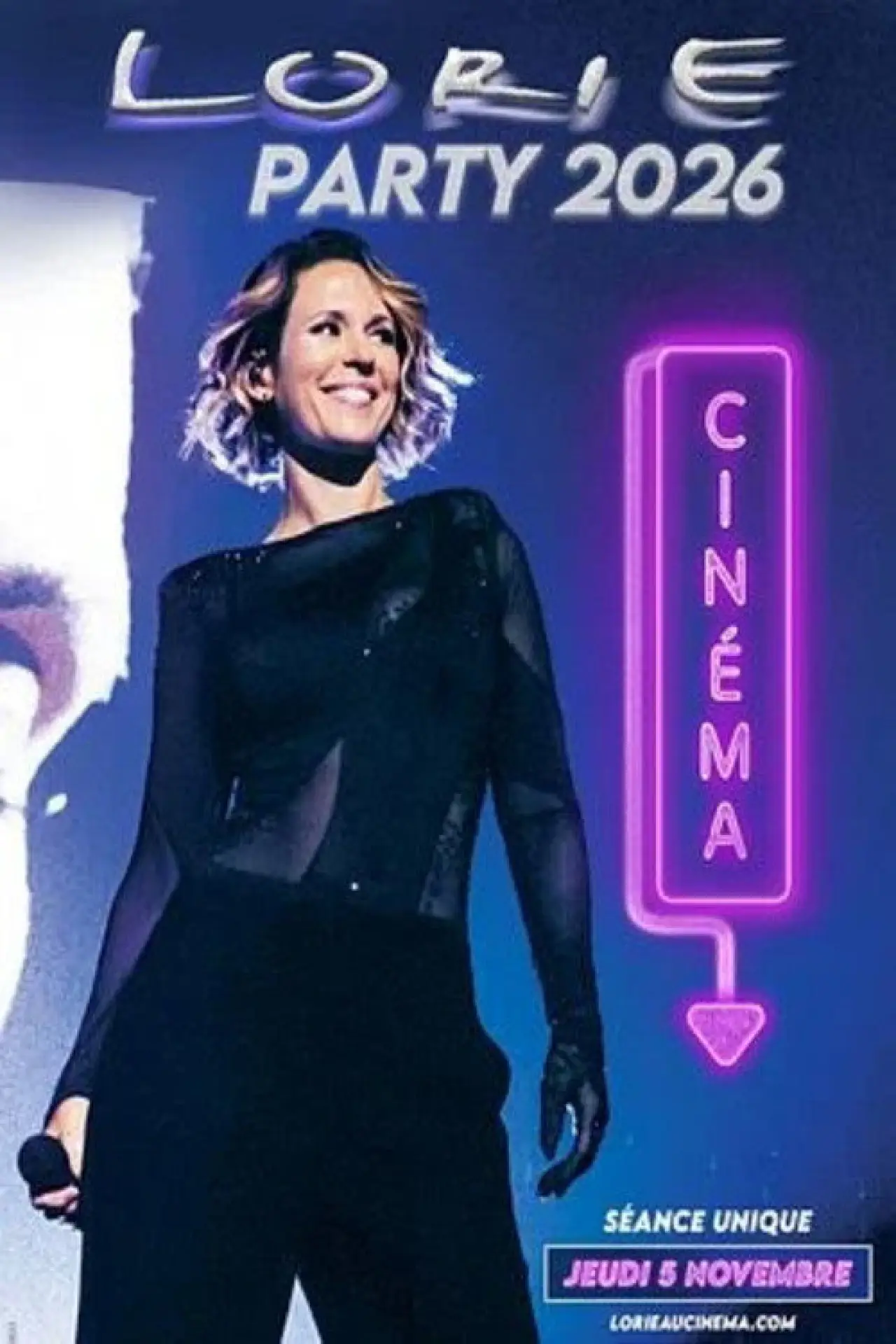 Movie poster "Lorie Party 2026 au cinéma"