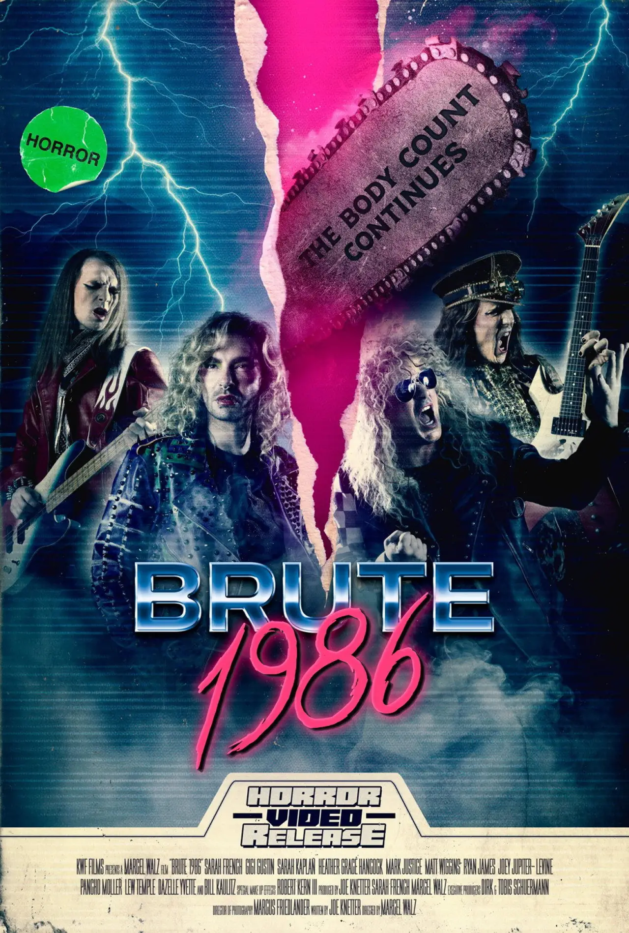 Movie poster "Brute 1986"