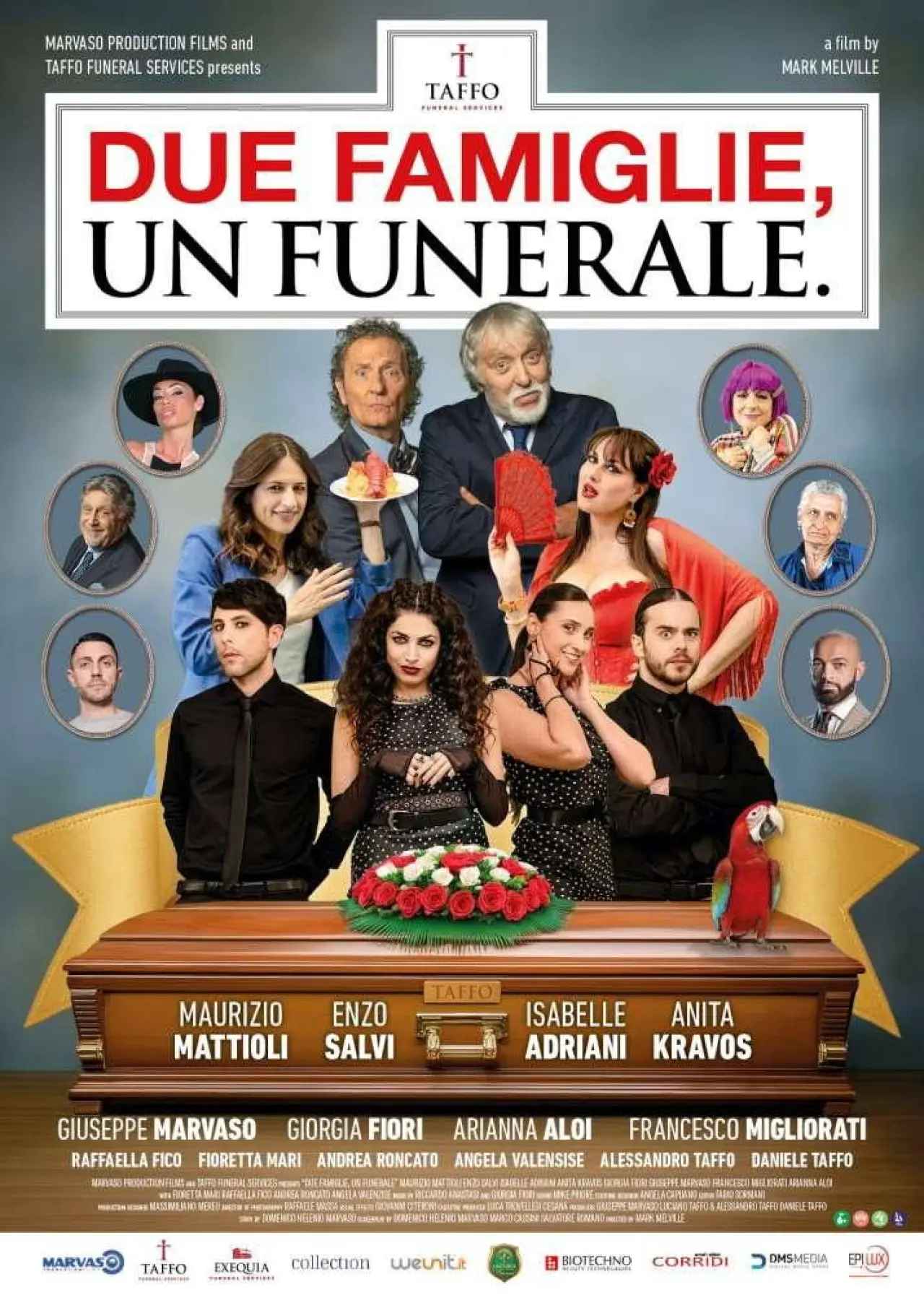 Movie poster "Due famiglie, un funerale"