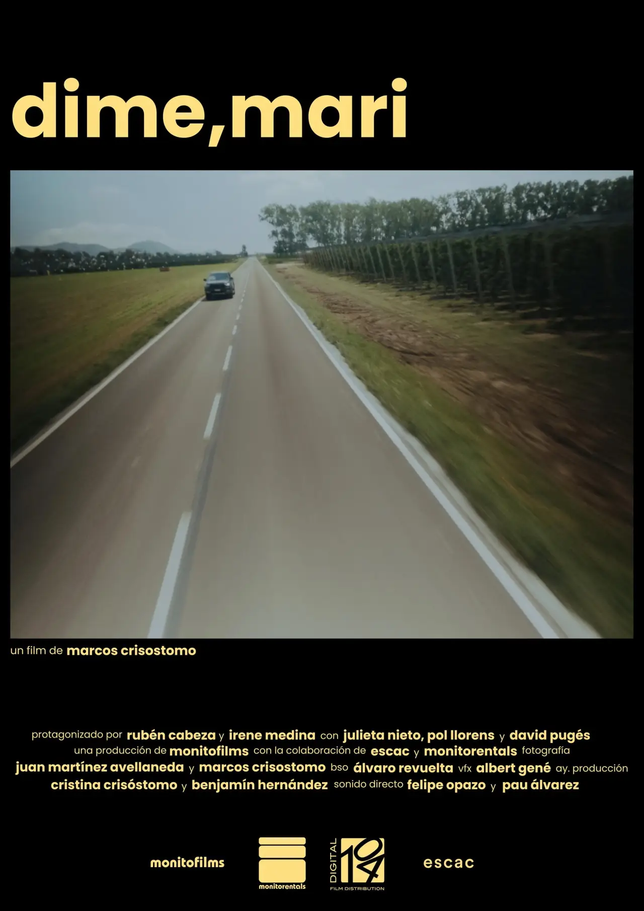Movie poster "Dime, Mari"