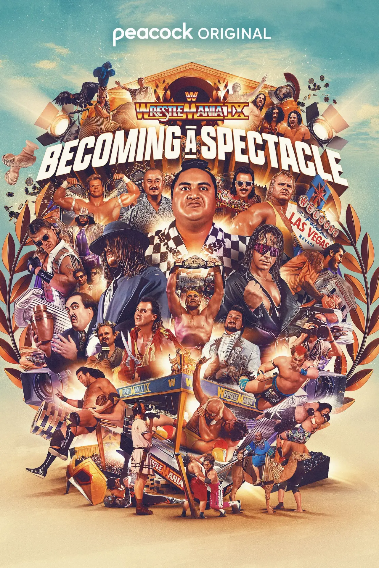 Movie poster "WrestleMania IX: Becoming a Spectacle"