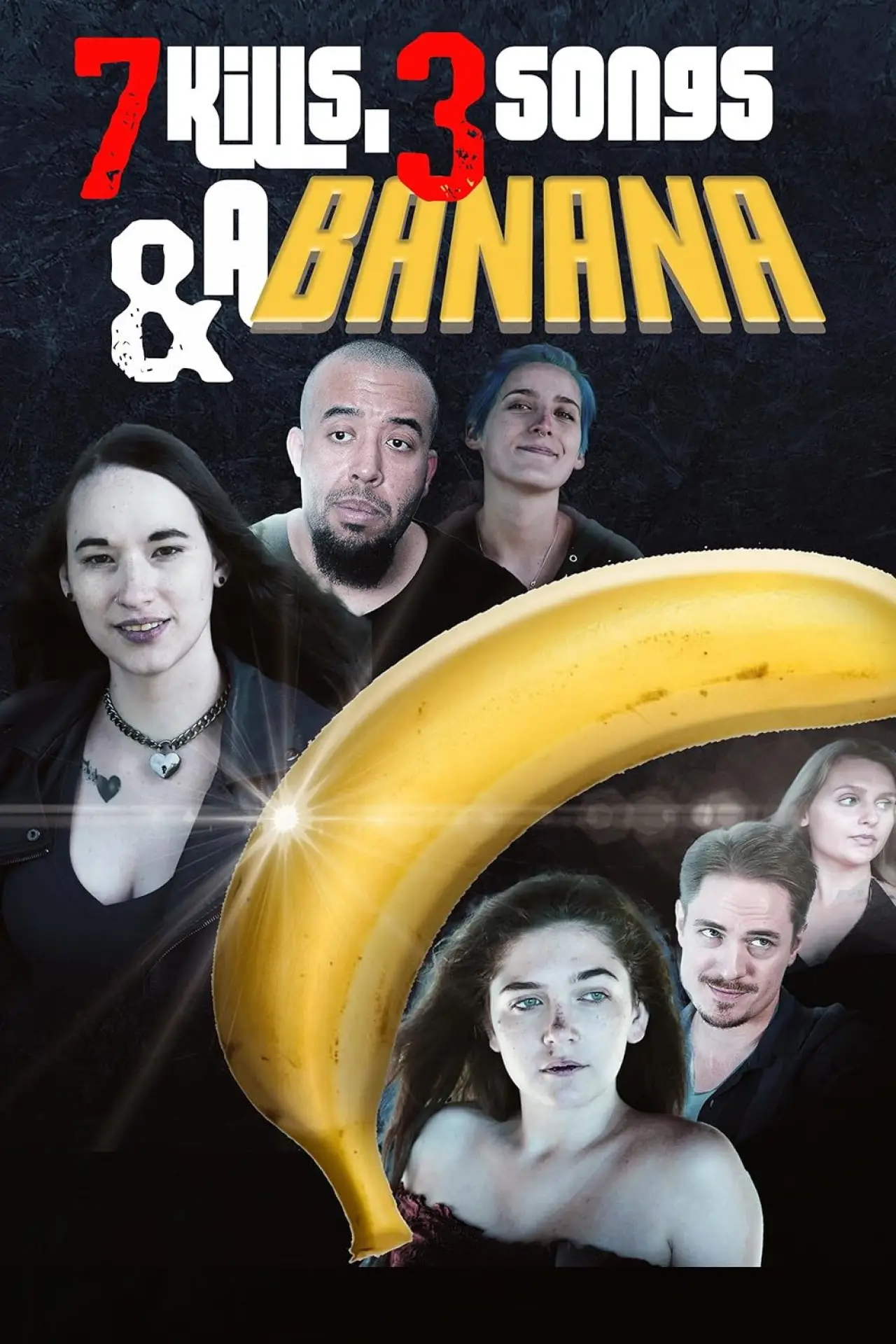 Movie poster "7 Kills, 3 Songs & a Banana"
