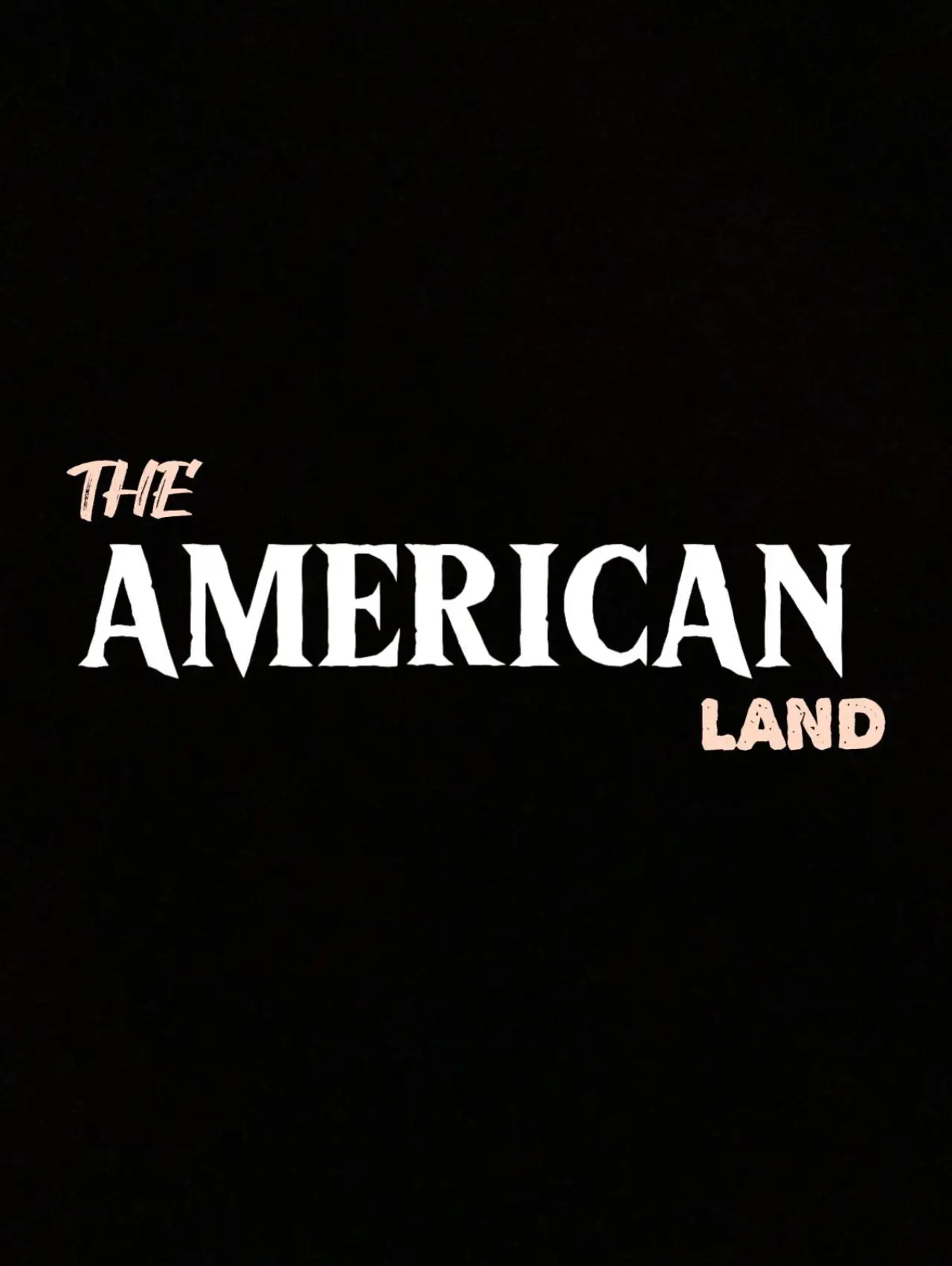 Movie poster "The American Land"