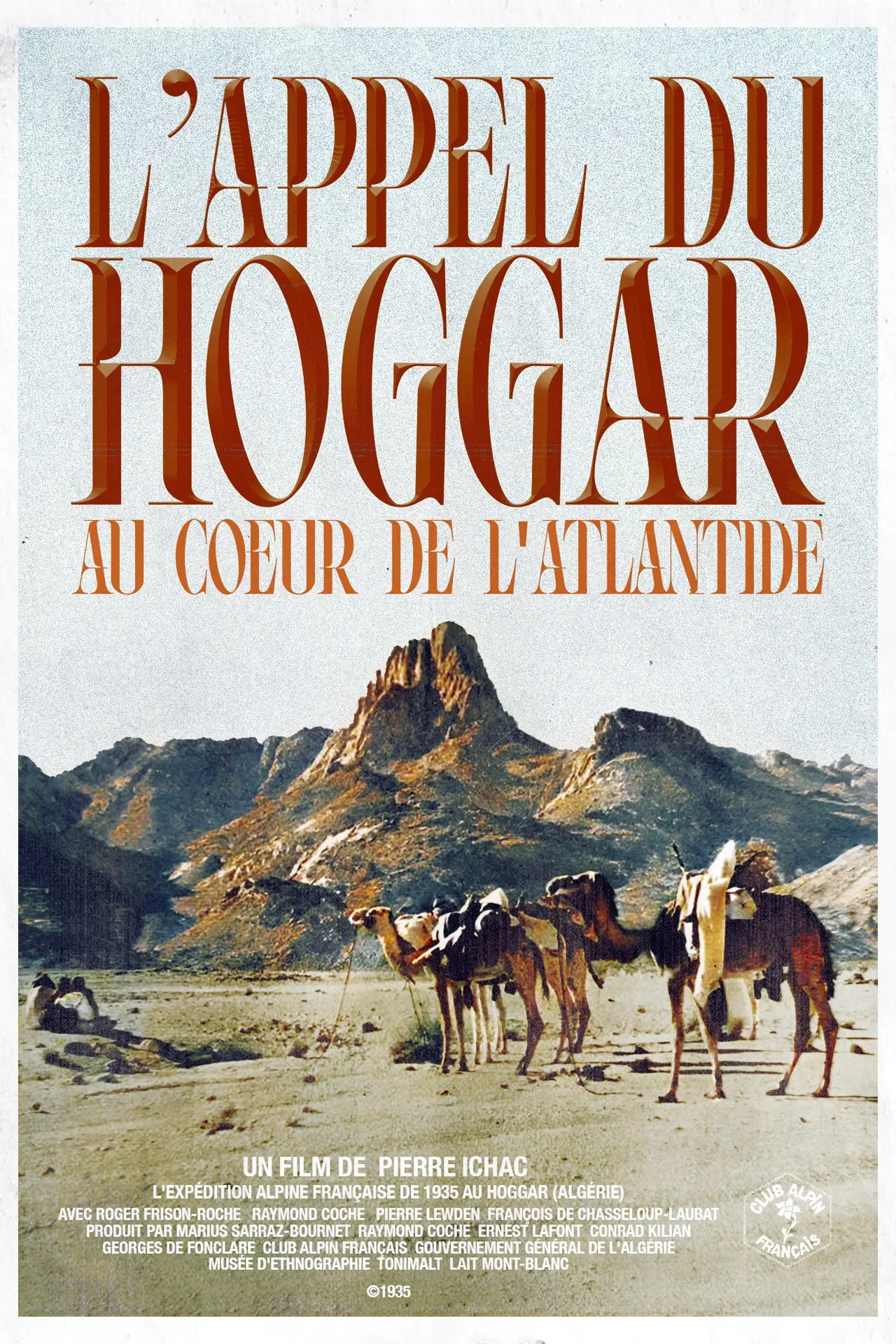 Movie poster "The Call of the Hoggar, In the Heart of Atlantis"