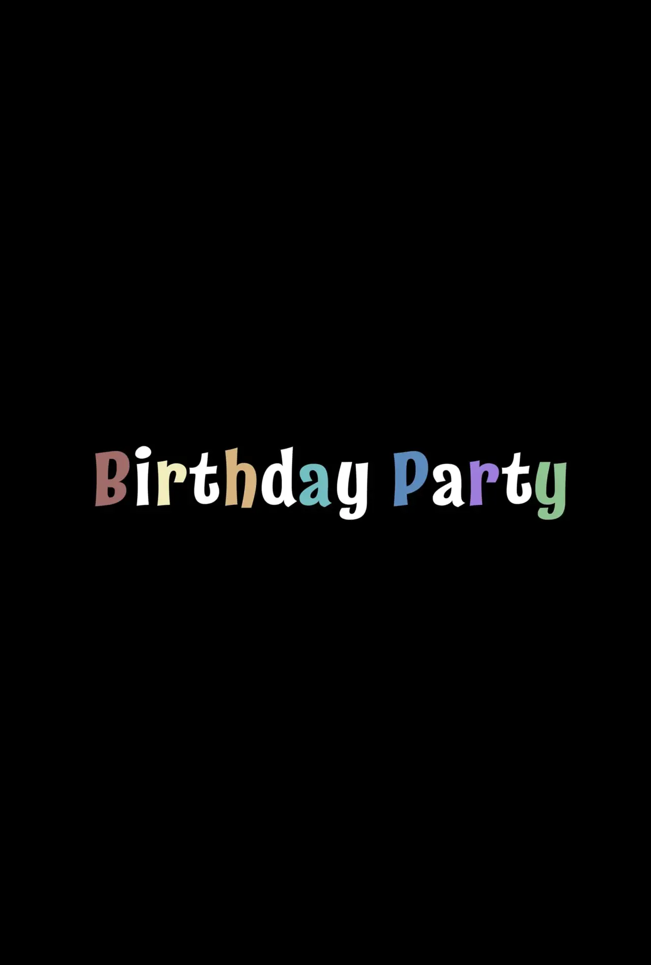 Movie poster "Birthday Party"
