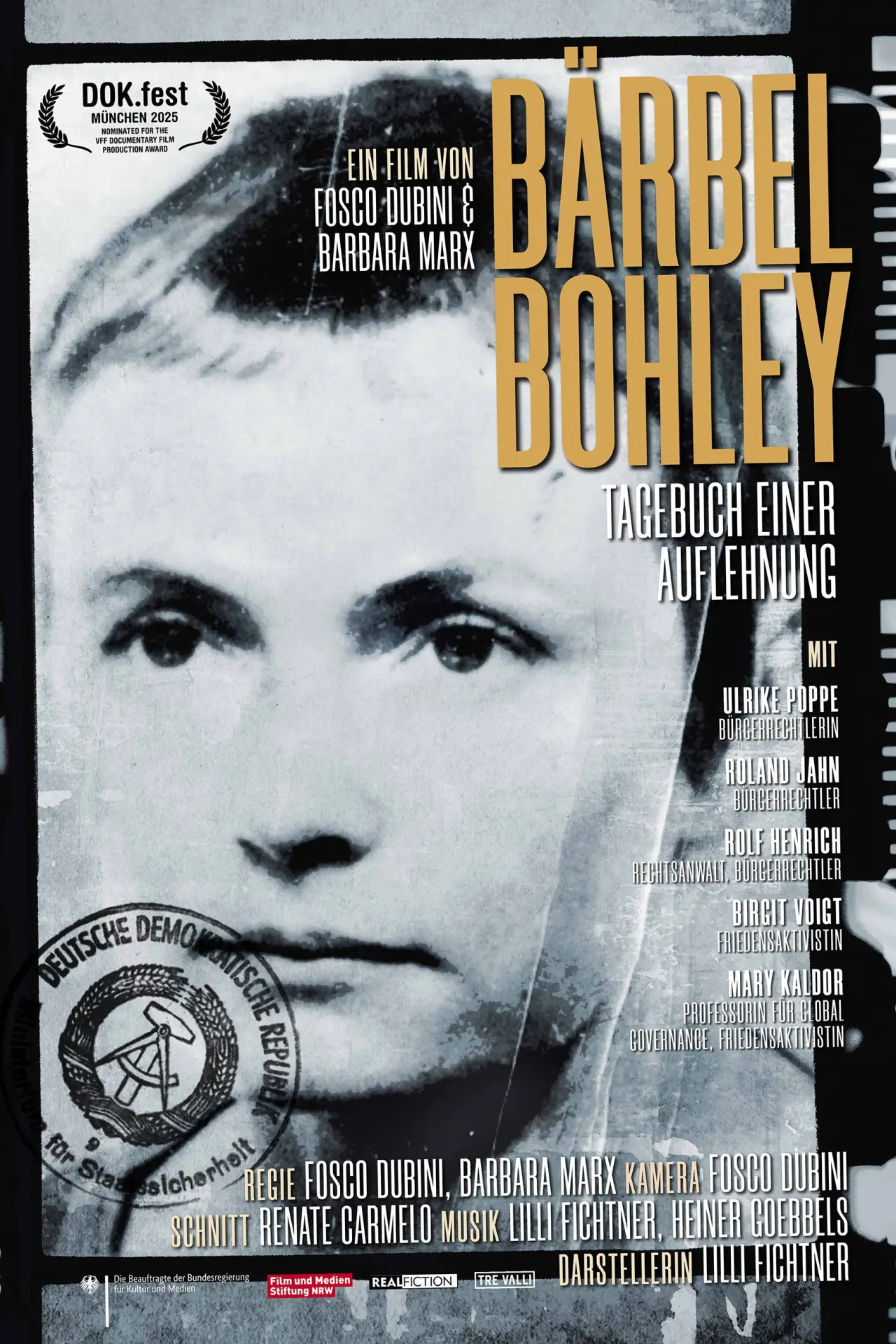 Movie poster "Bärbel Bohley - Tagebuch einer Auflehnung"