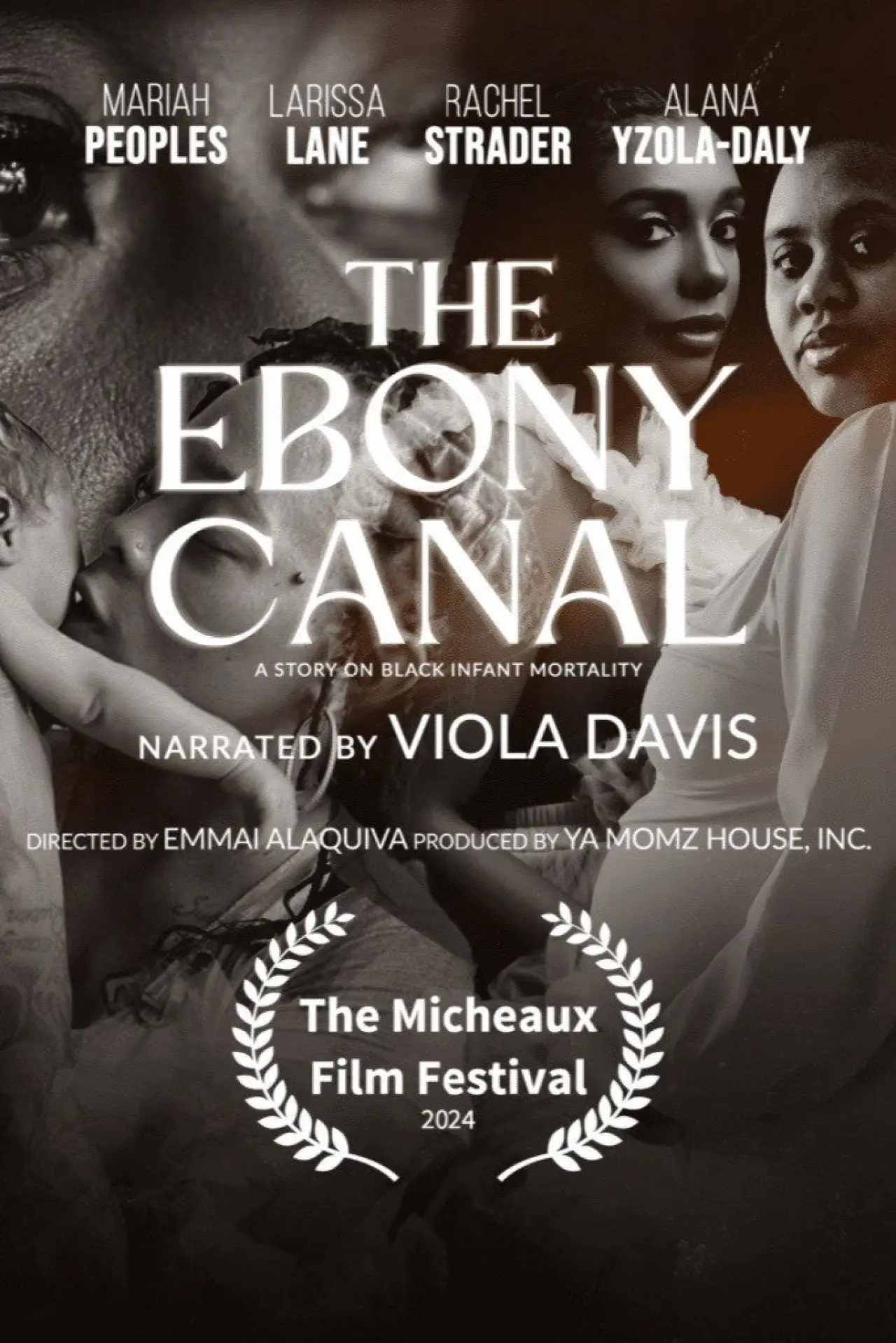 Movie poster "The Ebony Canal: A Story of Black Infant Mortality"
