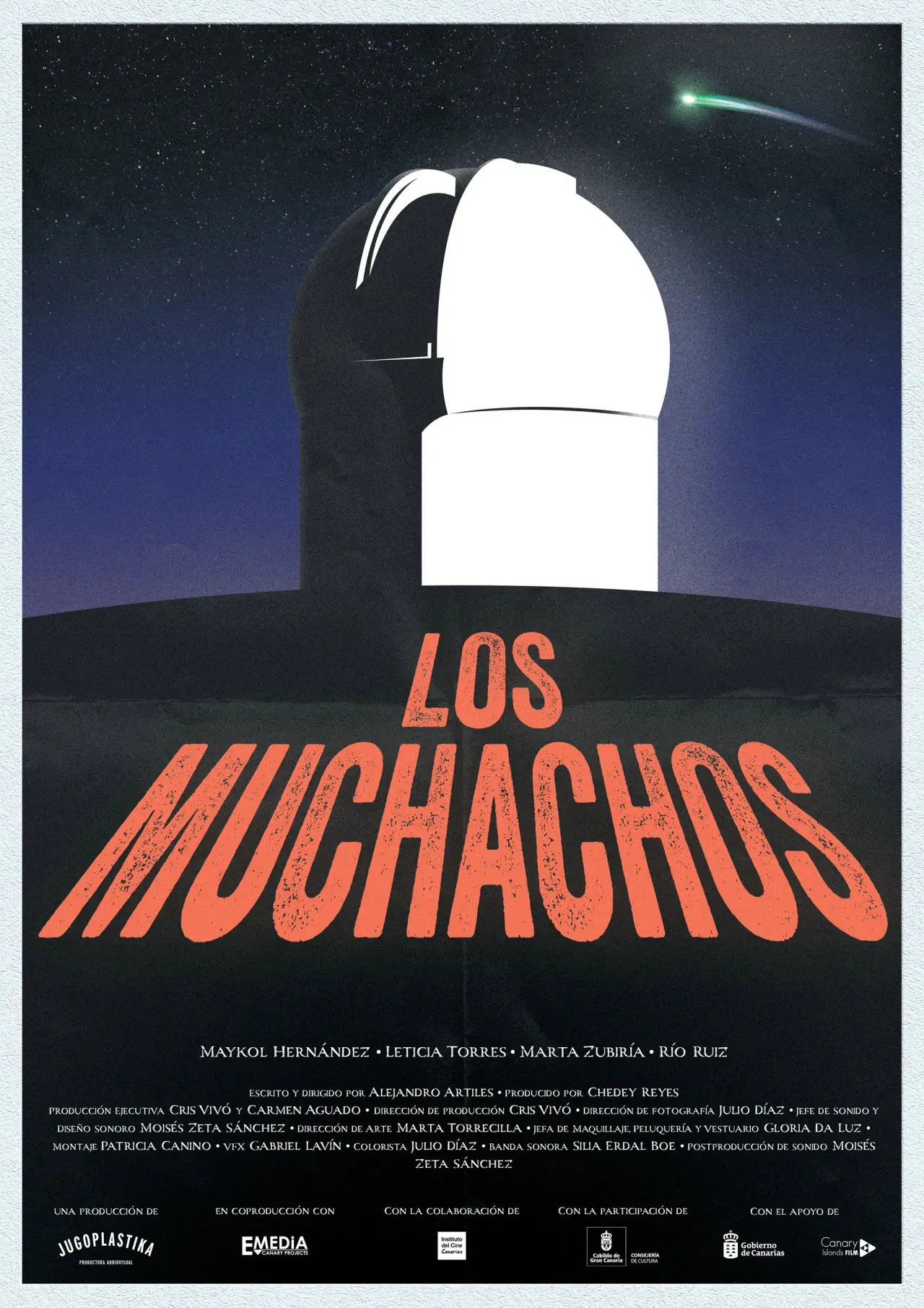 Movie poster "Los muchachos"