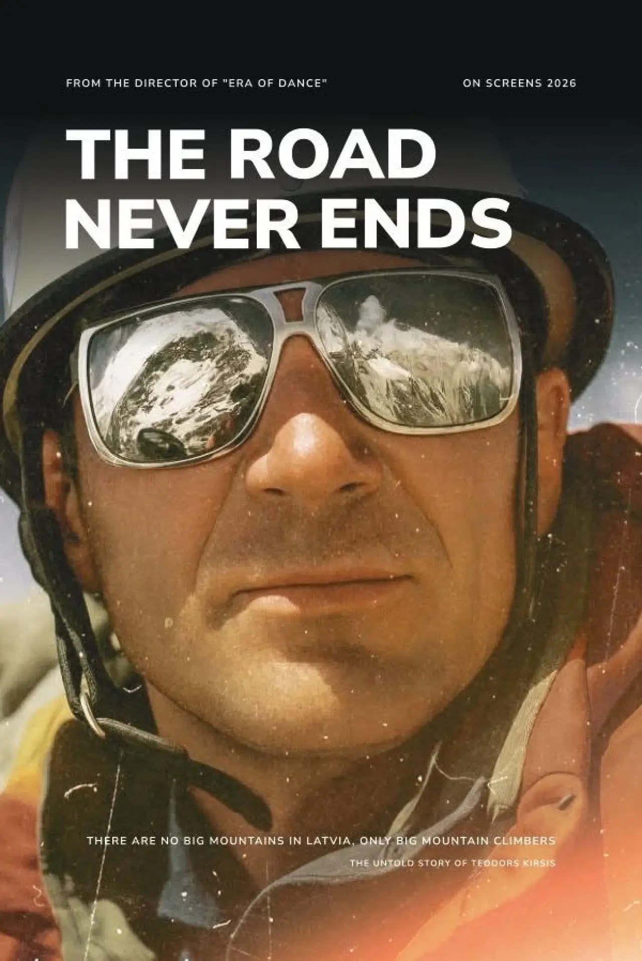 Movie poster "The Road Never Ends"