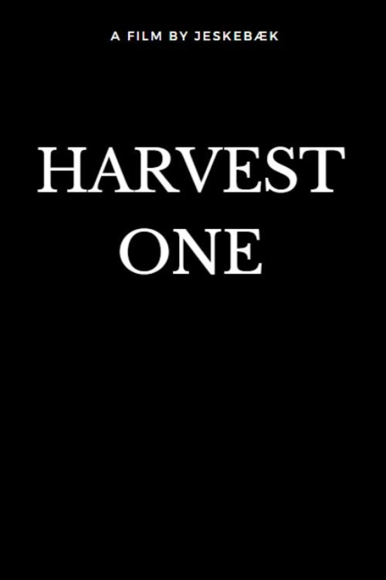 Movie poster "Harvest One"