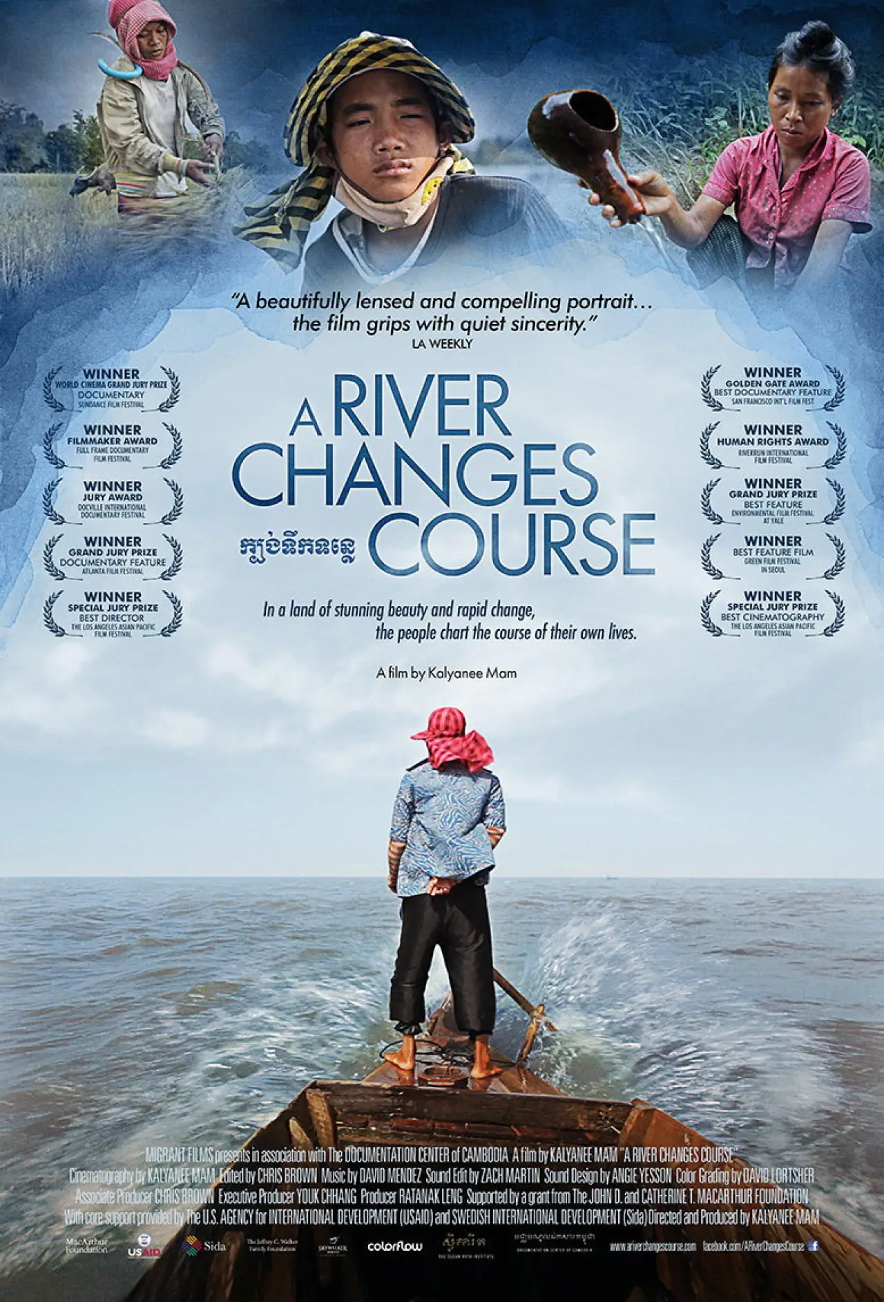 Movie poster "A River Changes Course"