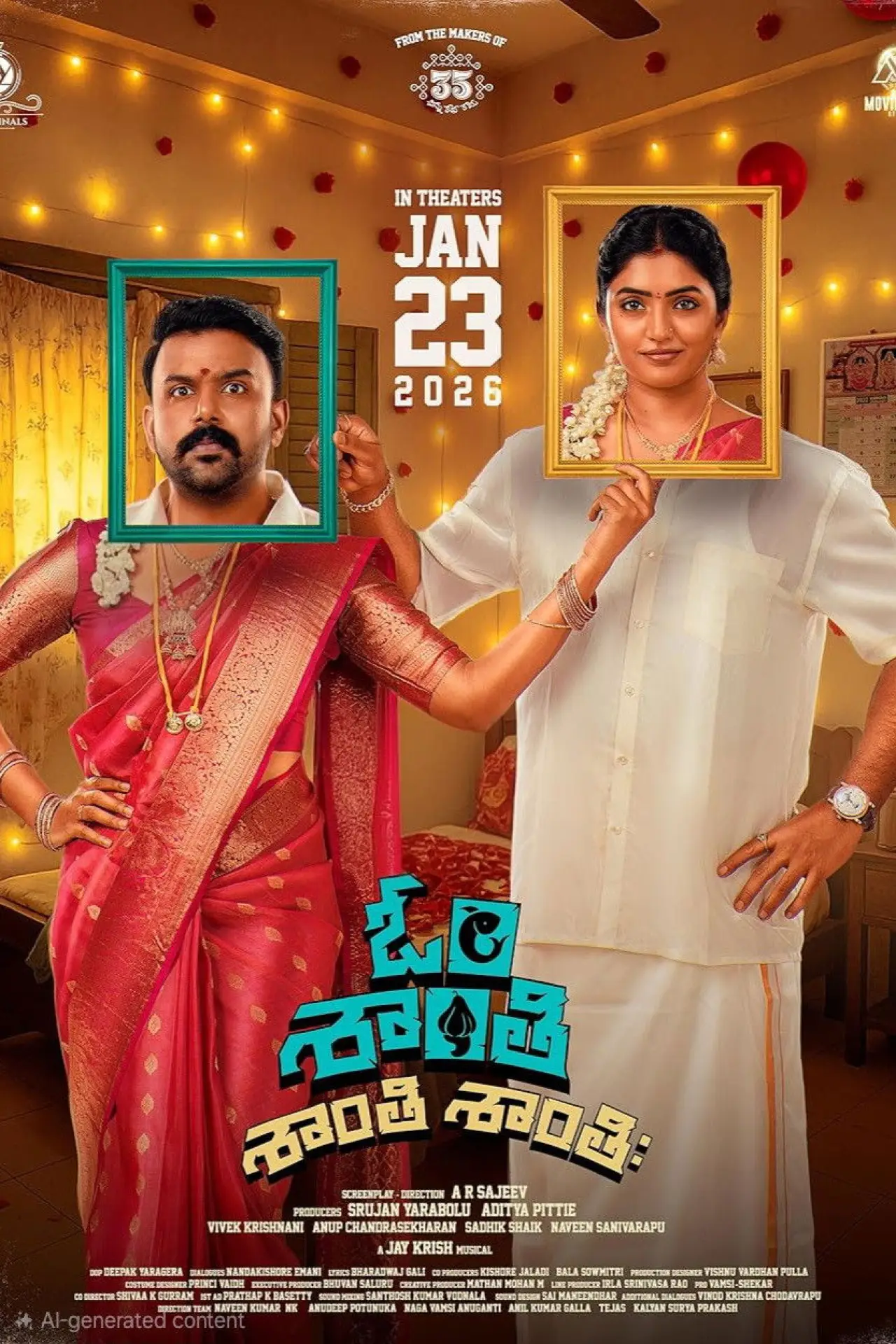 Movie poster "Om Shanti Shanti Shantihi"