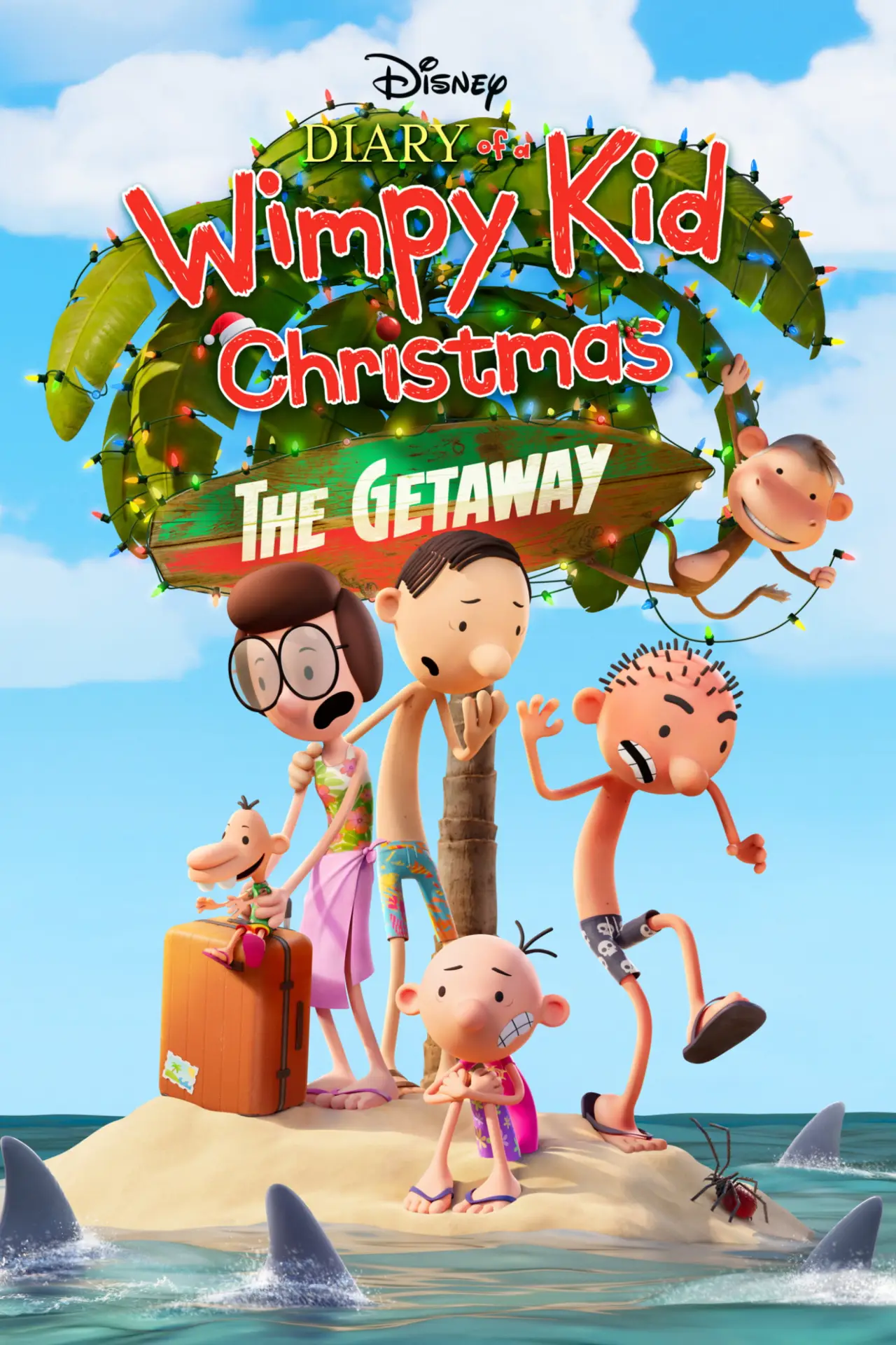 Movie poster "Diary of a Wimpy Kid Christmas: The Getaway"