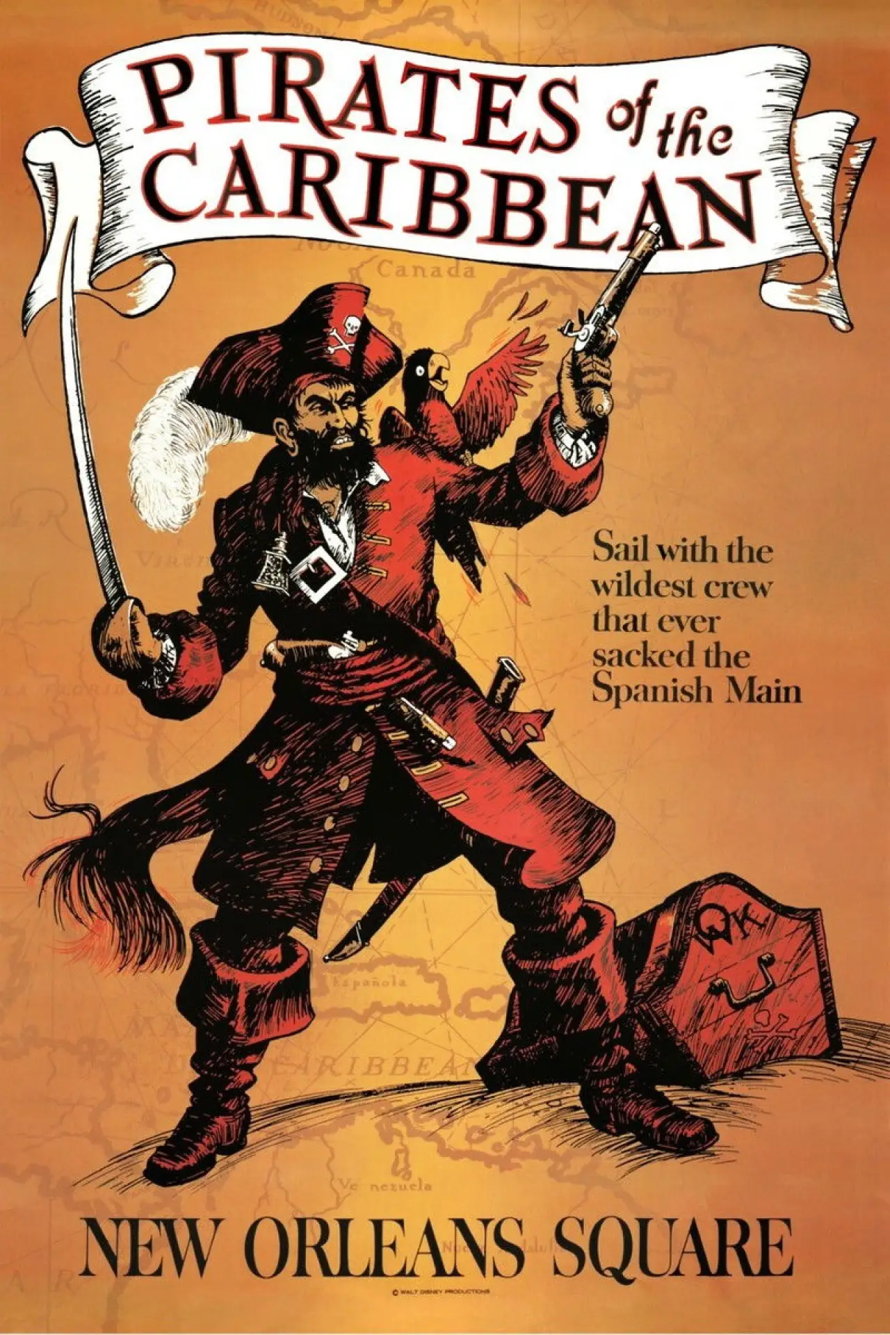 Movie poster "Pirates of the Caribbean | Disneyland Resort"