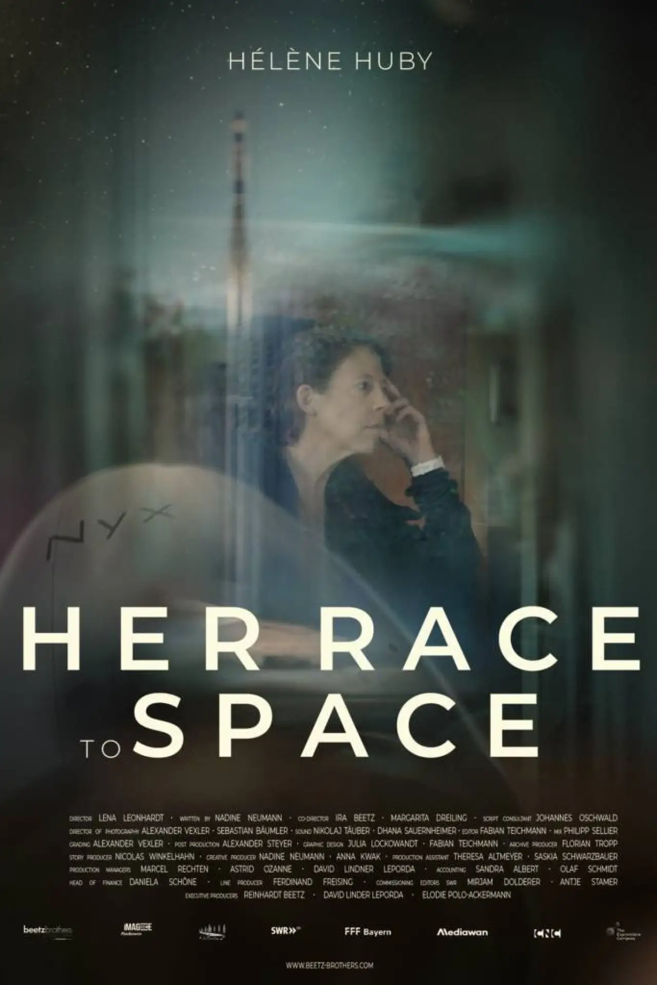 Movie poster "Hélène Huby - Her Race to Space"