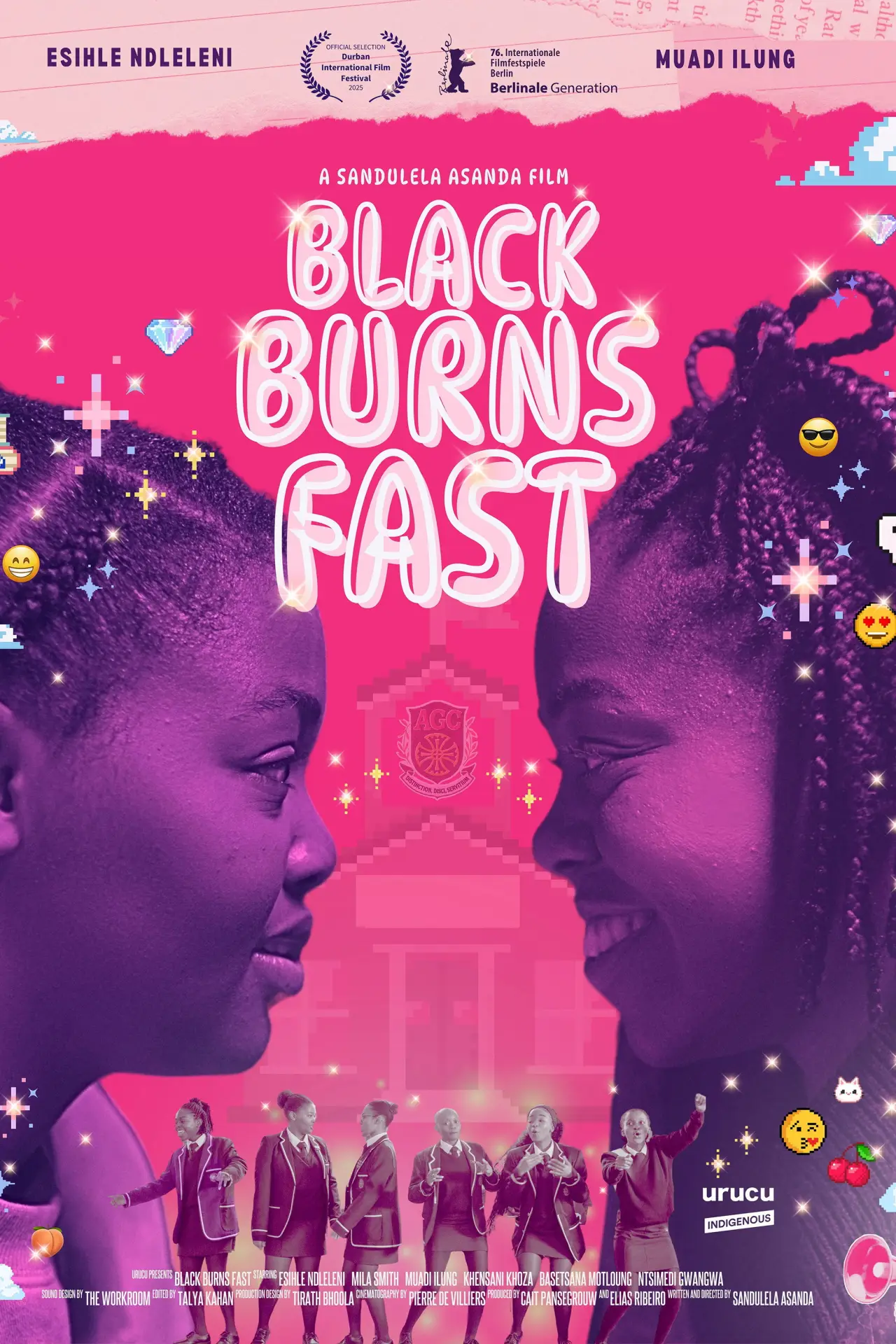 Movie poster "Black Burns Fast"