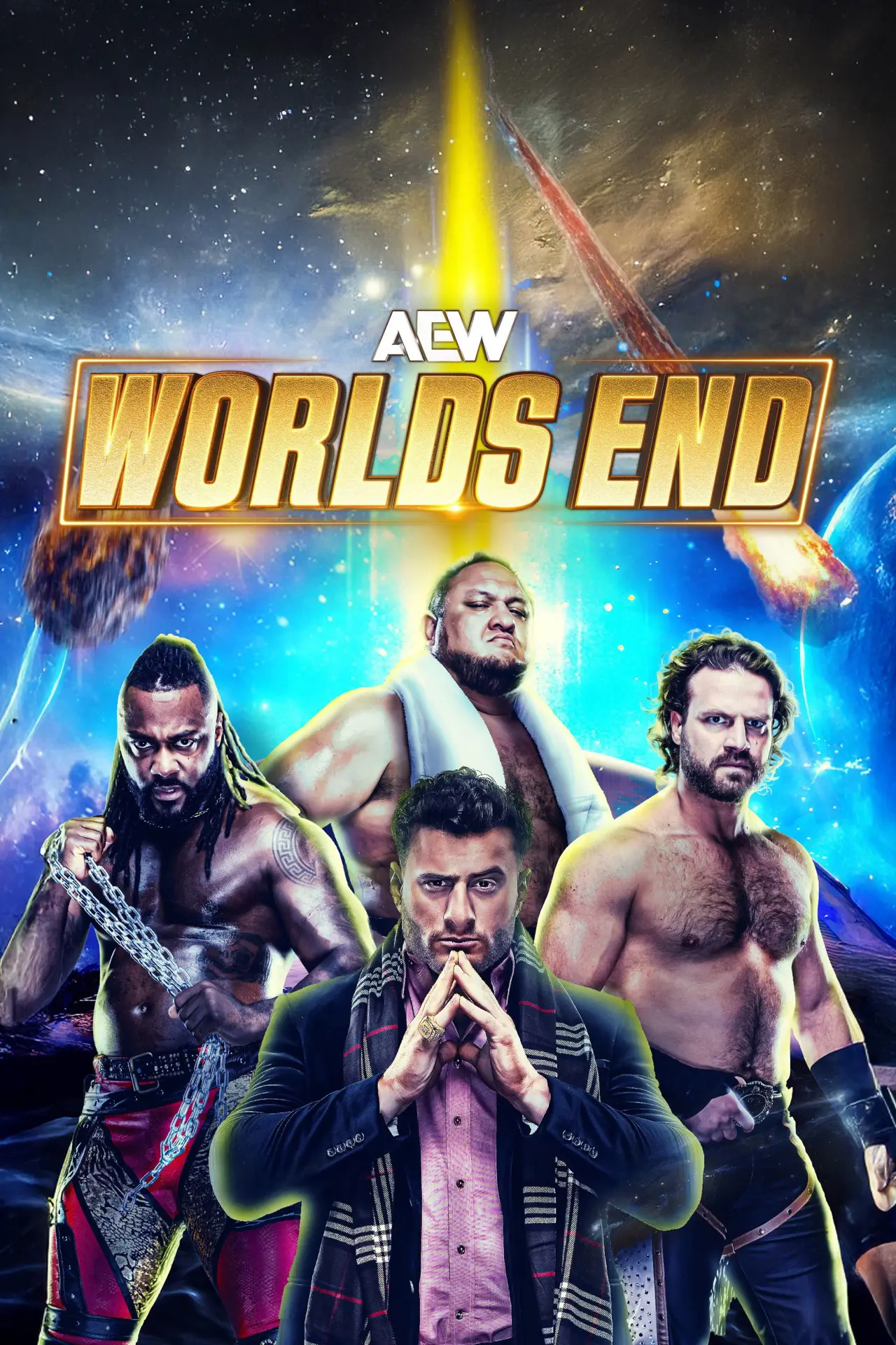 Movie poster "AEW Worlds End 2025"