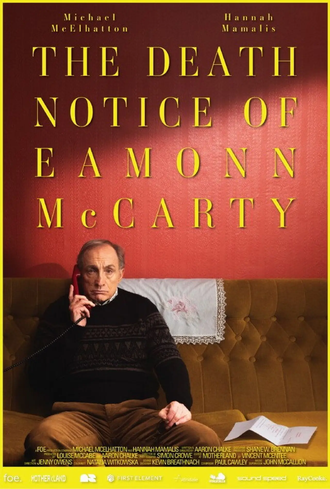 Movie poster "The Death Notice of Eamonn McCarty"