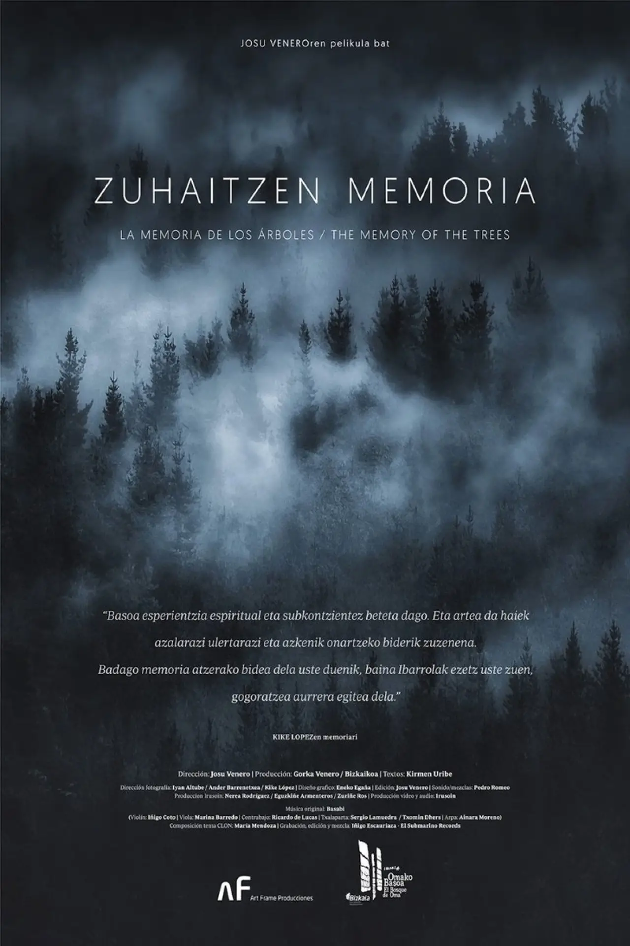 Movie poster "The Memory of the Trees"