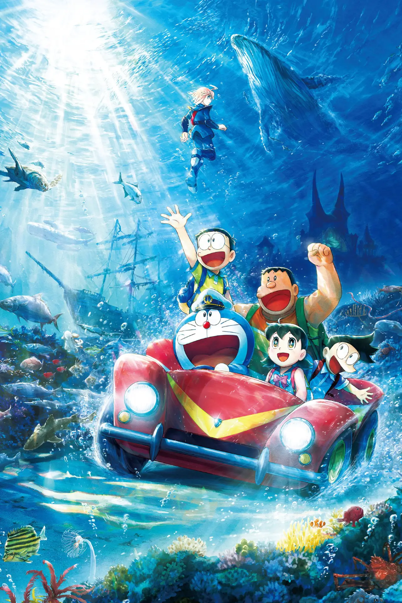 Movie poster "Doraemon the Movie: New Nobita and the Castle of the Undersea Devil"