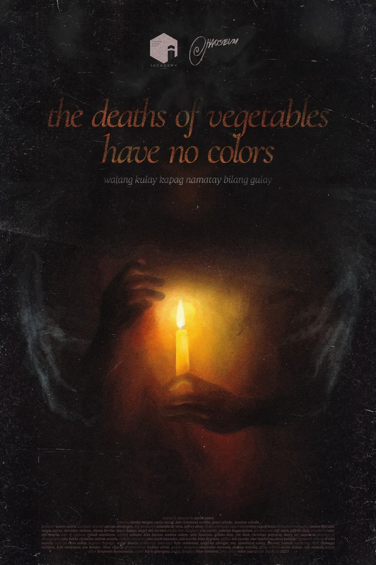 Movie poster "the deaths of vegetables have no colors"
