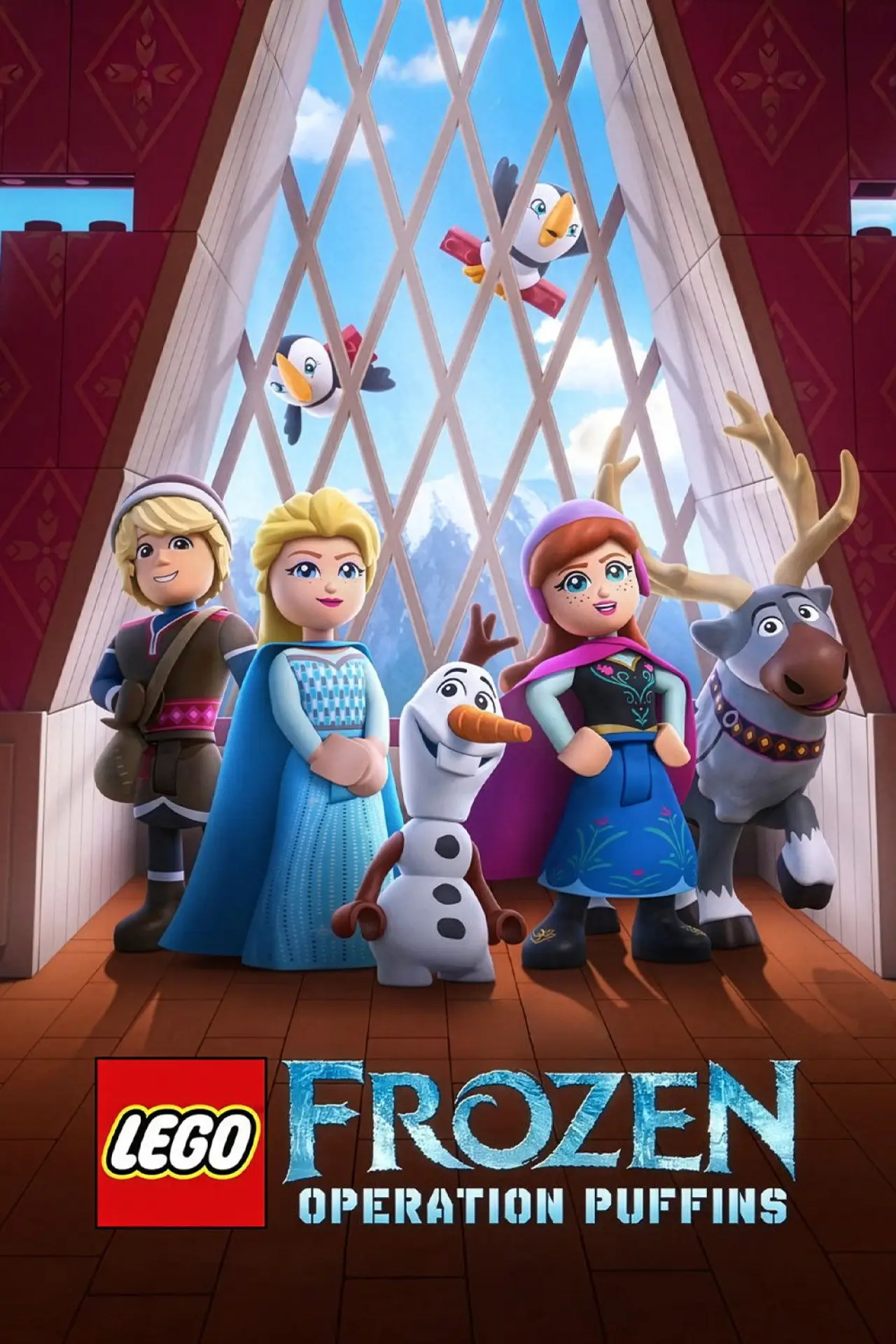 Movie poster "LEGO Frozen: Operation Puffins"