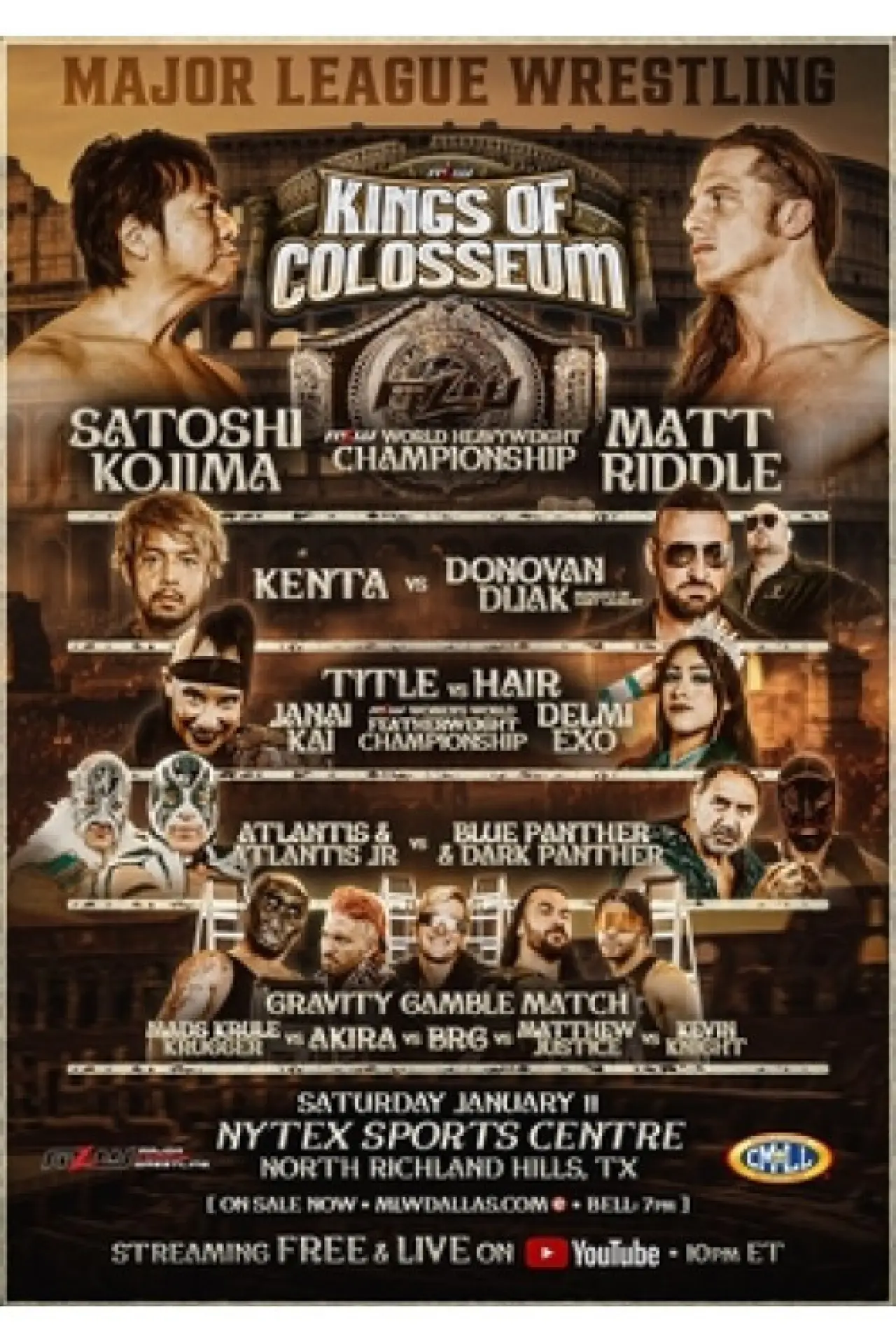 Movie poster "MLW Kings of Colosseum 2025"