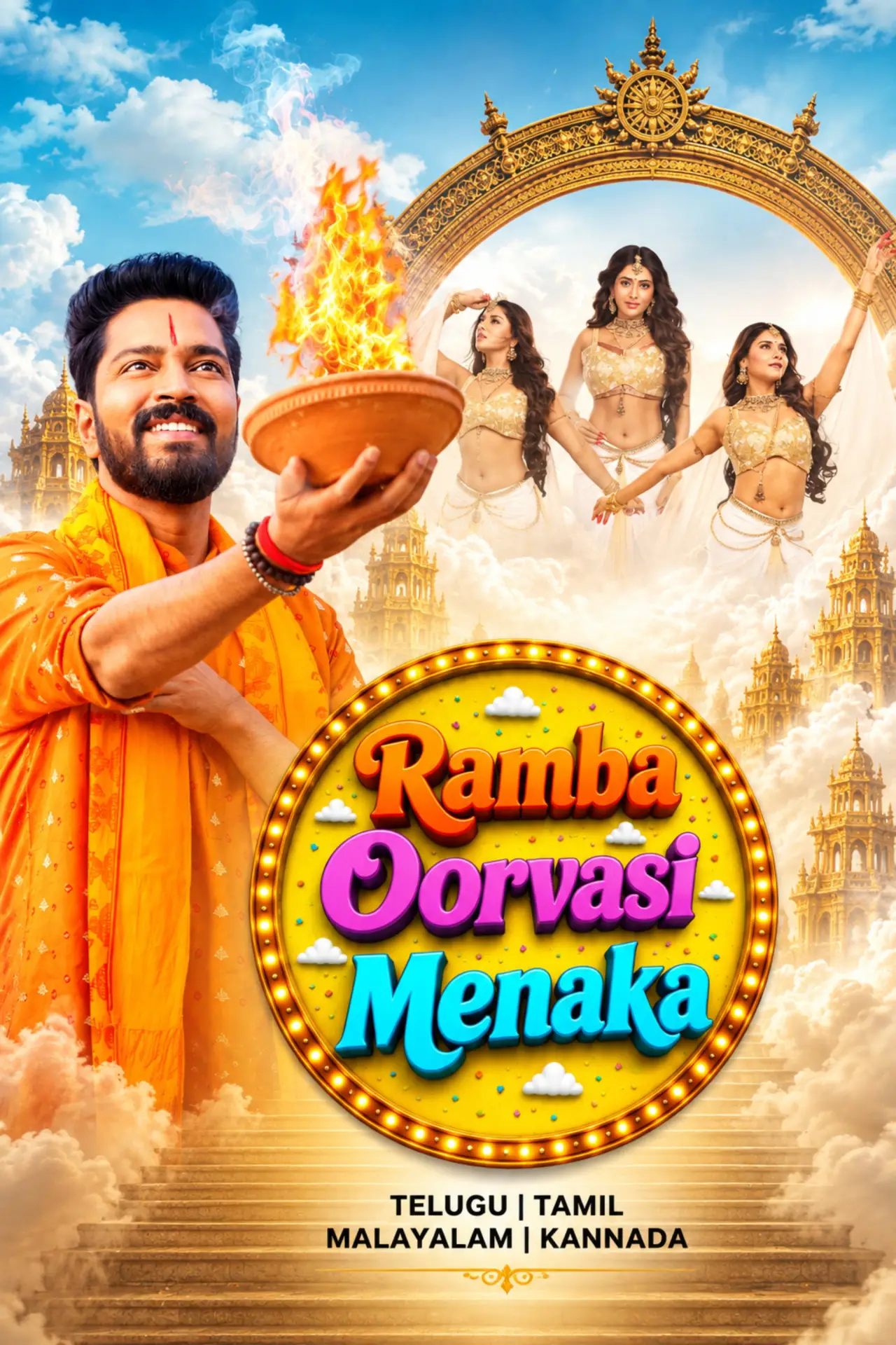 Movie poster "Ramba Oorvasi Menaka"