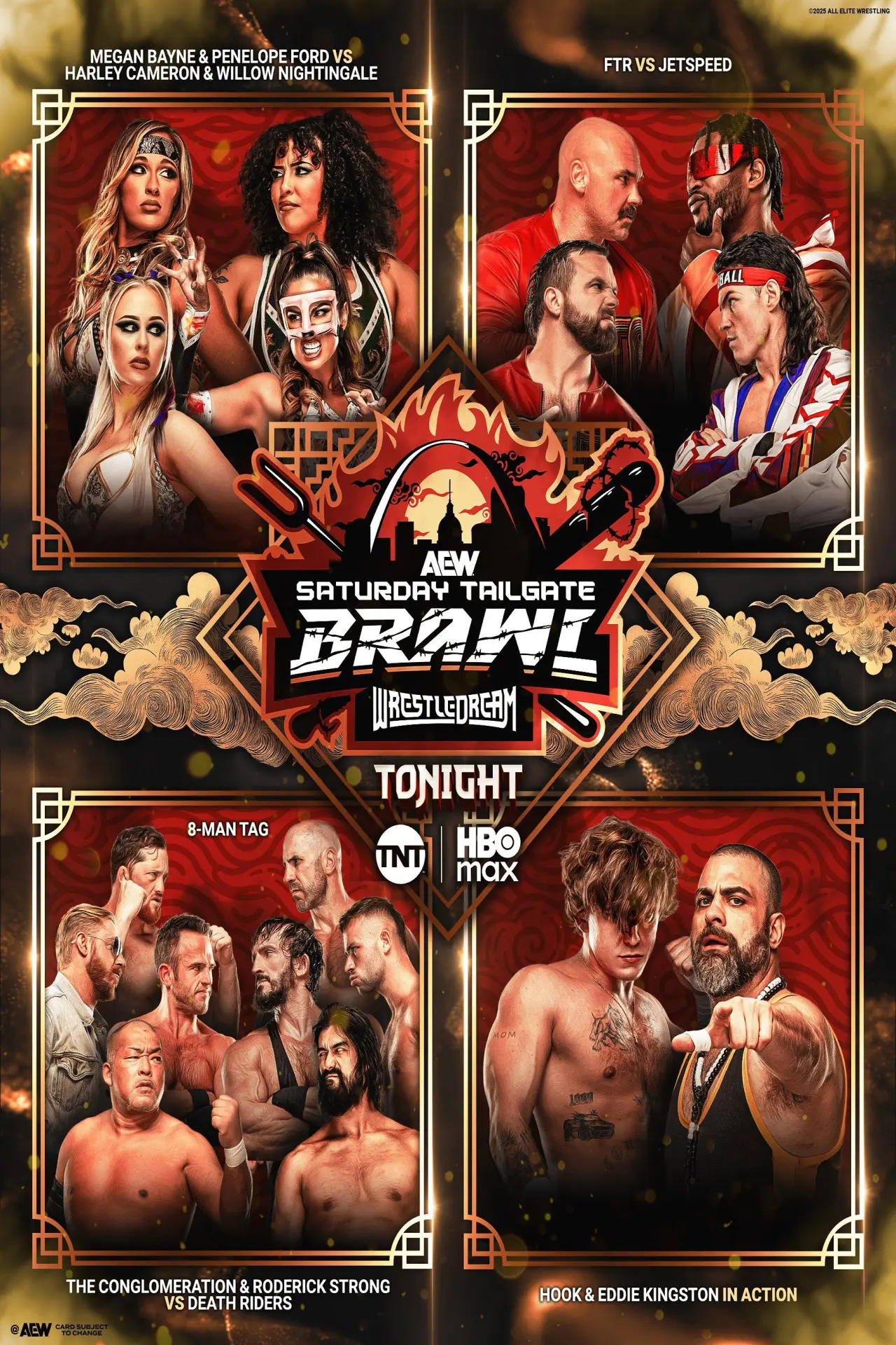 Movie poster "AEW WrestleDream 2025: Saturday Tailgate Brawl"