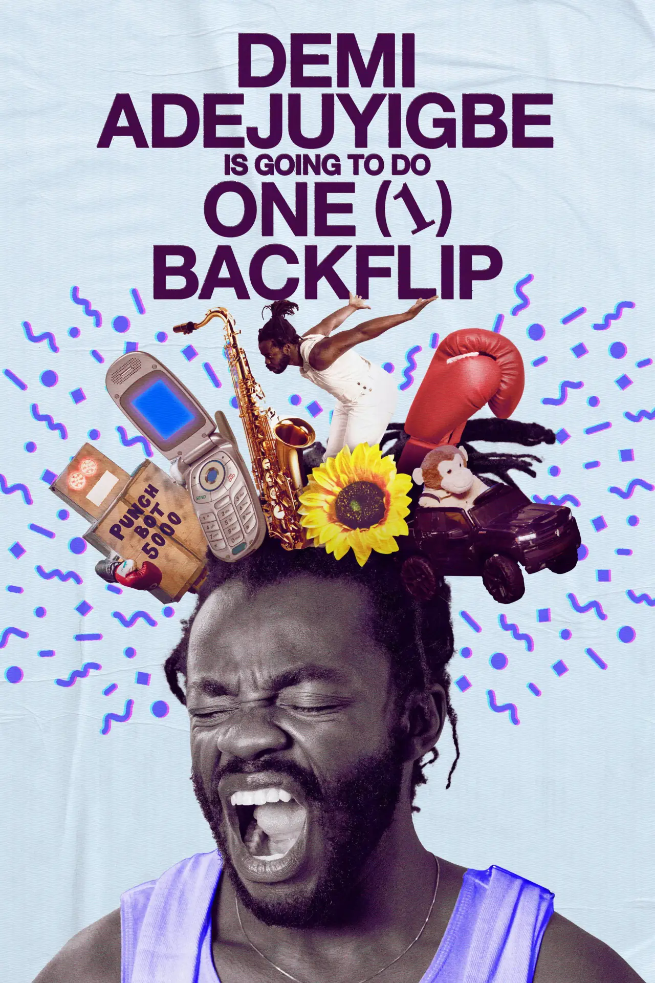 Movie poster "Demi Adejuyigbe: Is Going to Do One (1) Backflip"