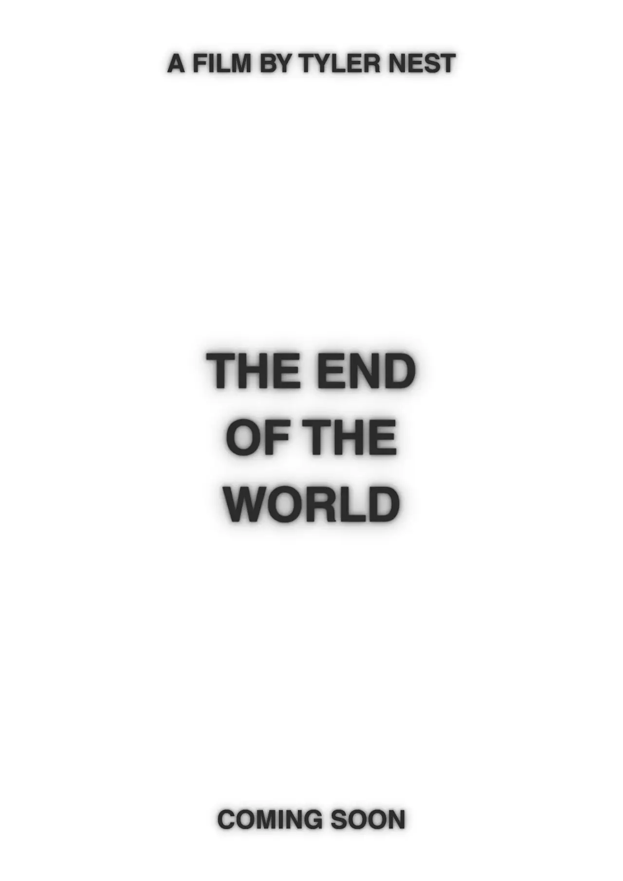 Movie poster "Presenting: The End of the World"