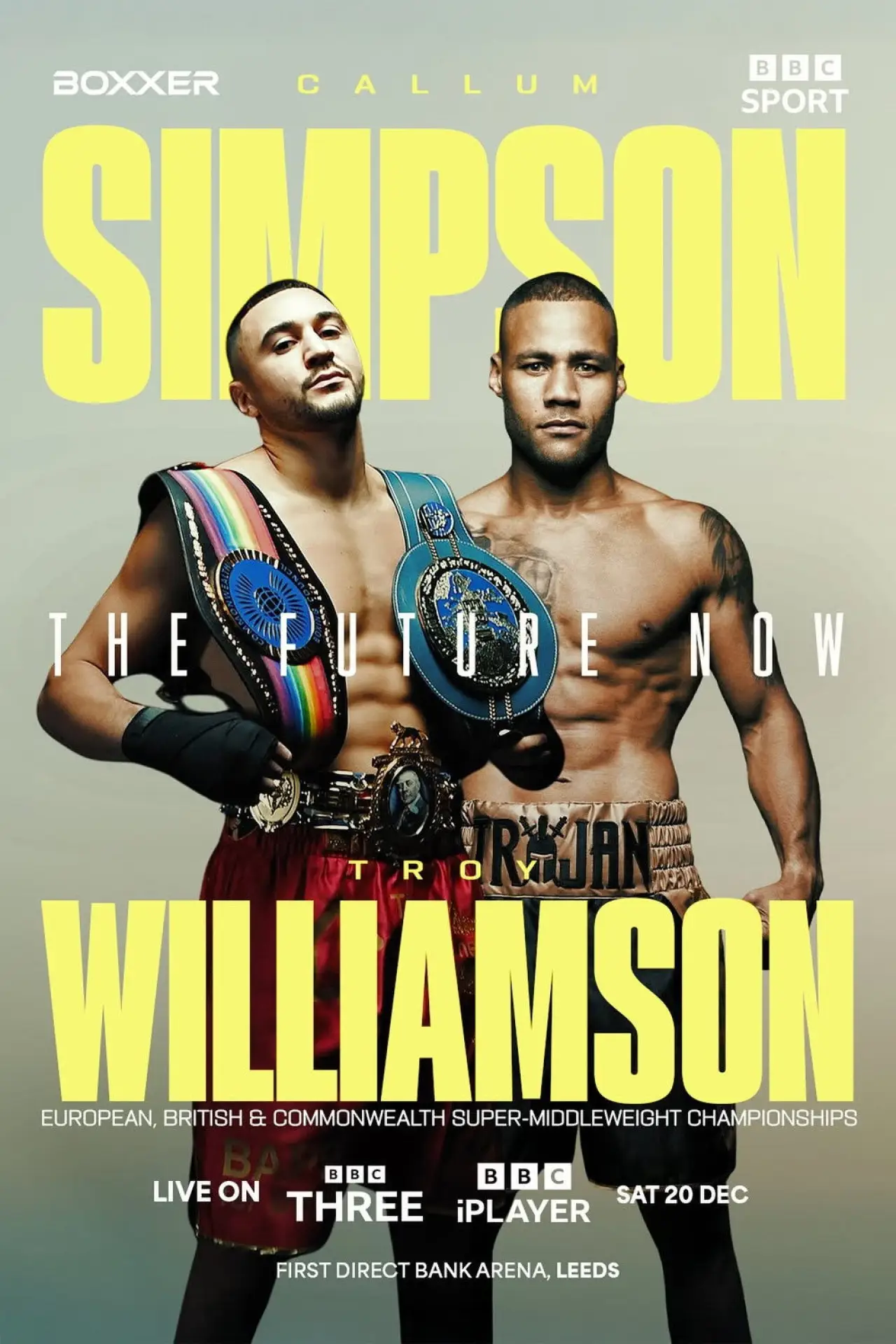 Movie poster "Callum Simpson vs. Troy Williamson"